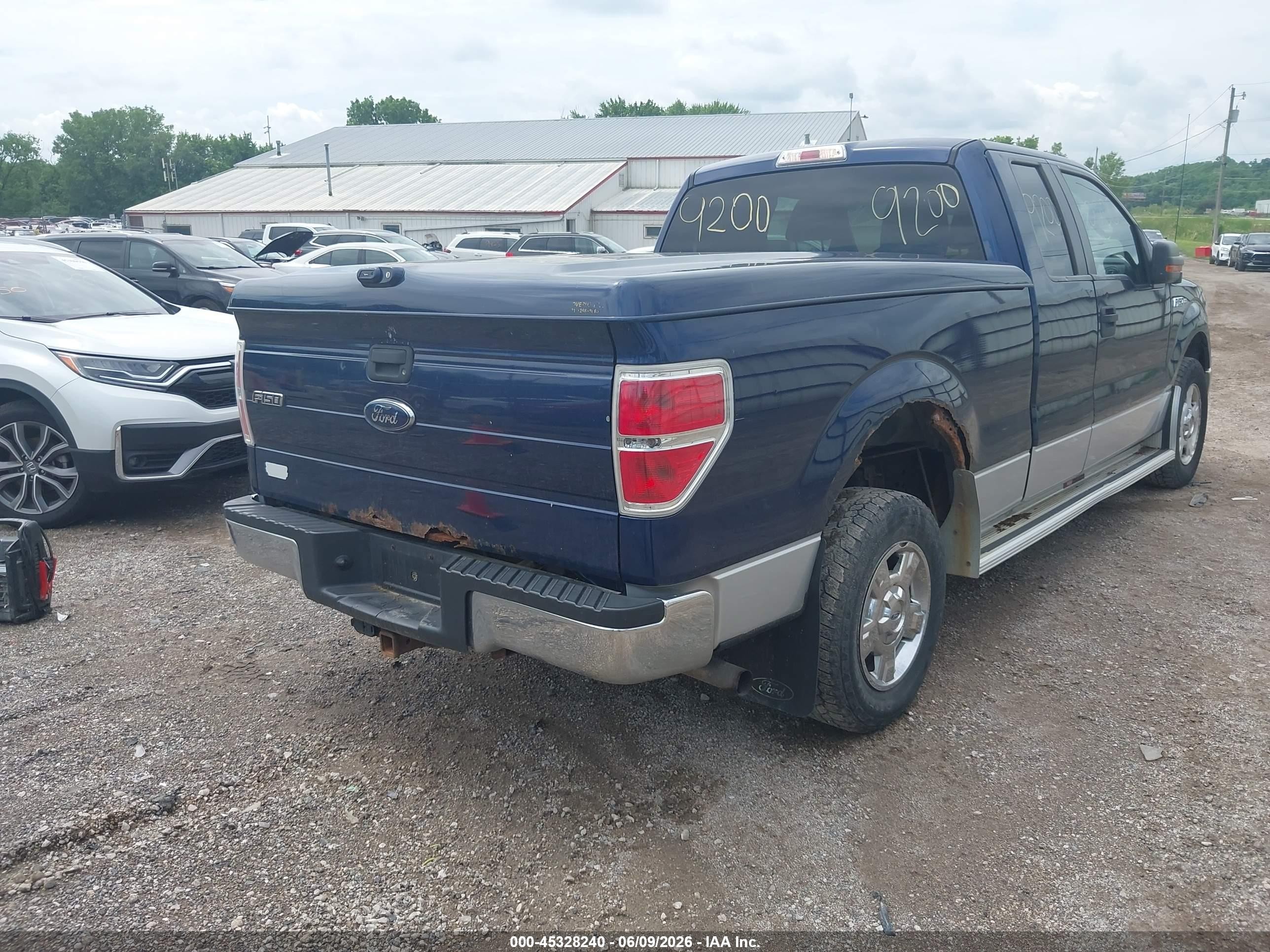 2010 Ford F-150 Xlt Blue vin: 1FTEX1C80AFA23057