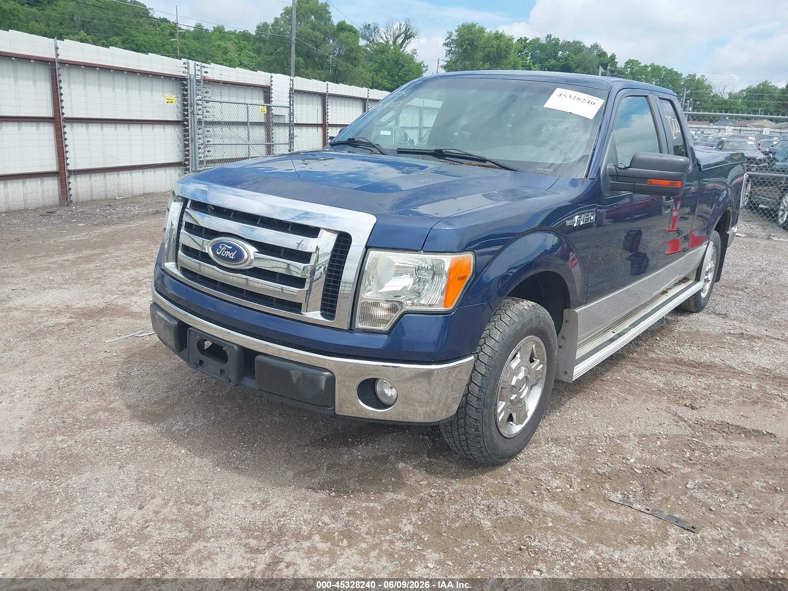 2010 Ford F-150 Xlt Blue vin: 1FTEX1C80AFA23057