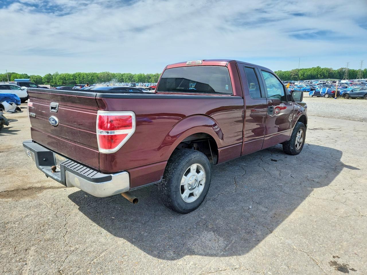 2010 Ford F150 Super Cab Maroon vin: 1FTEX1C80AFB98053