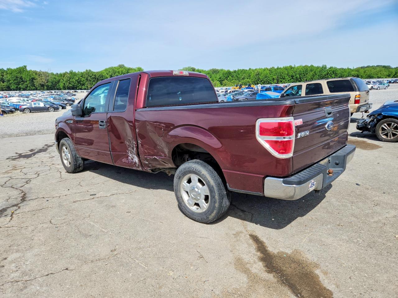 2010 Ford F150 Super Cab Maroon vin: 1FTEX1C80AFB98053