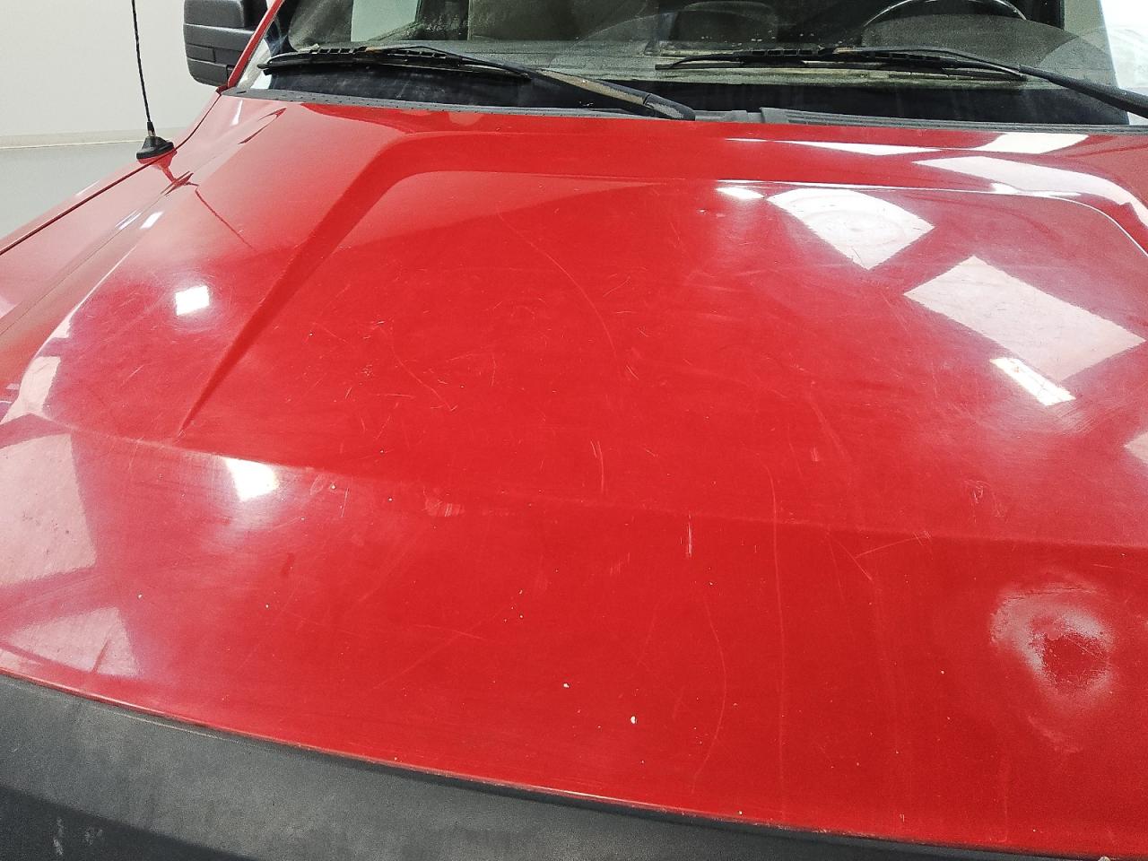 2010 Ford F150 Super Cab Red vin: 1FTEX1C80AKE32988 Damage: Hood, Oxidized, 4 To 5 Inches