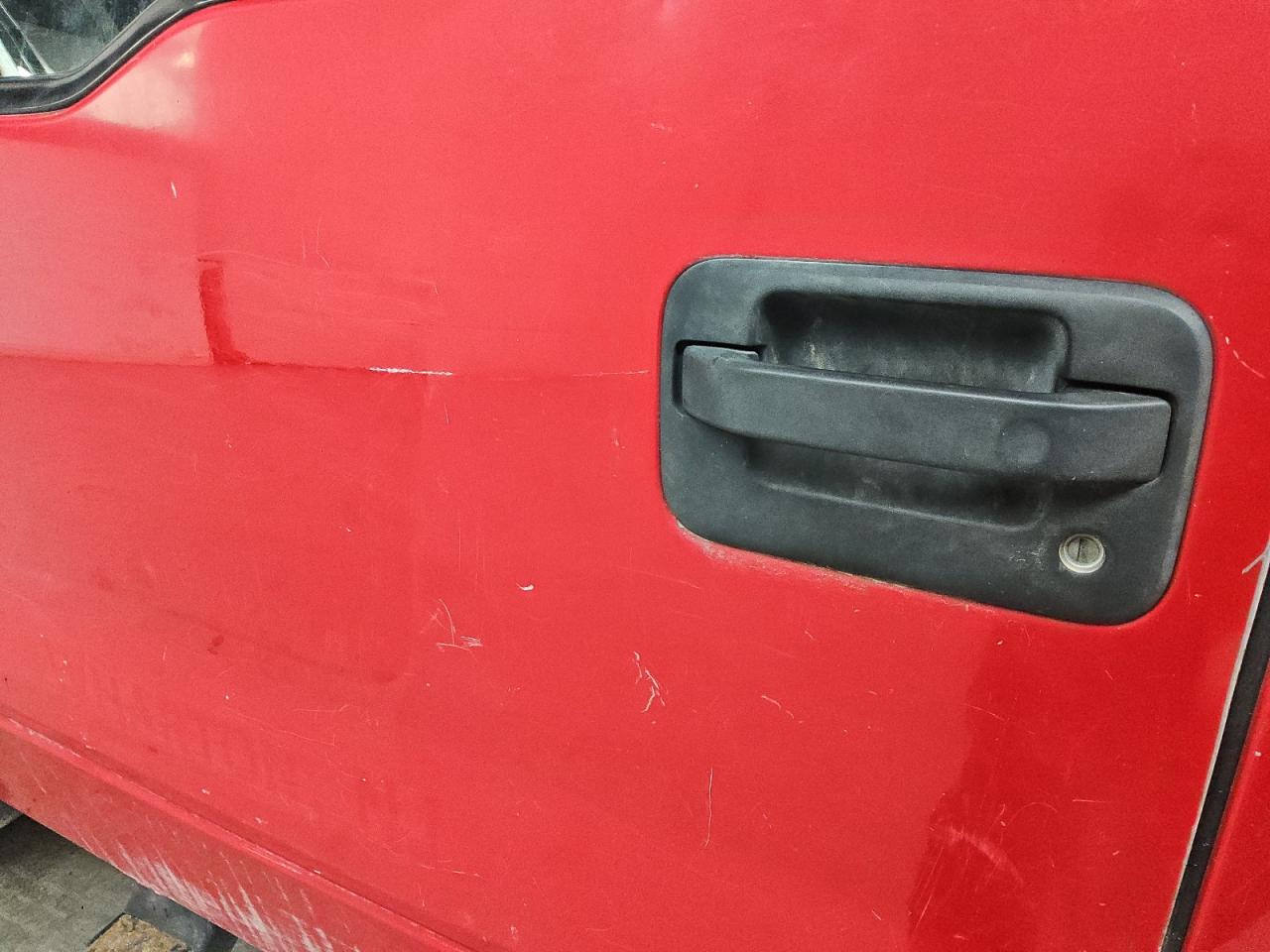 2010 Ford F150 Super Cab Red vin: 1FTEX1C80AKE32988 Damage: Left Front Door, Heavy Scratch, 2 To 3 Inches