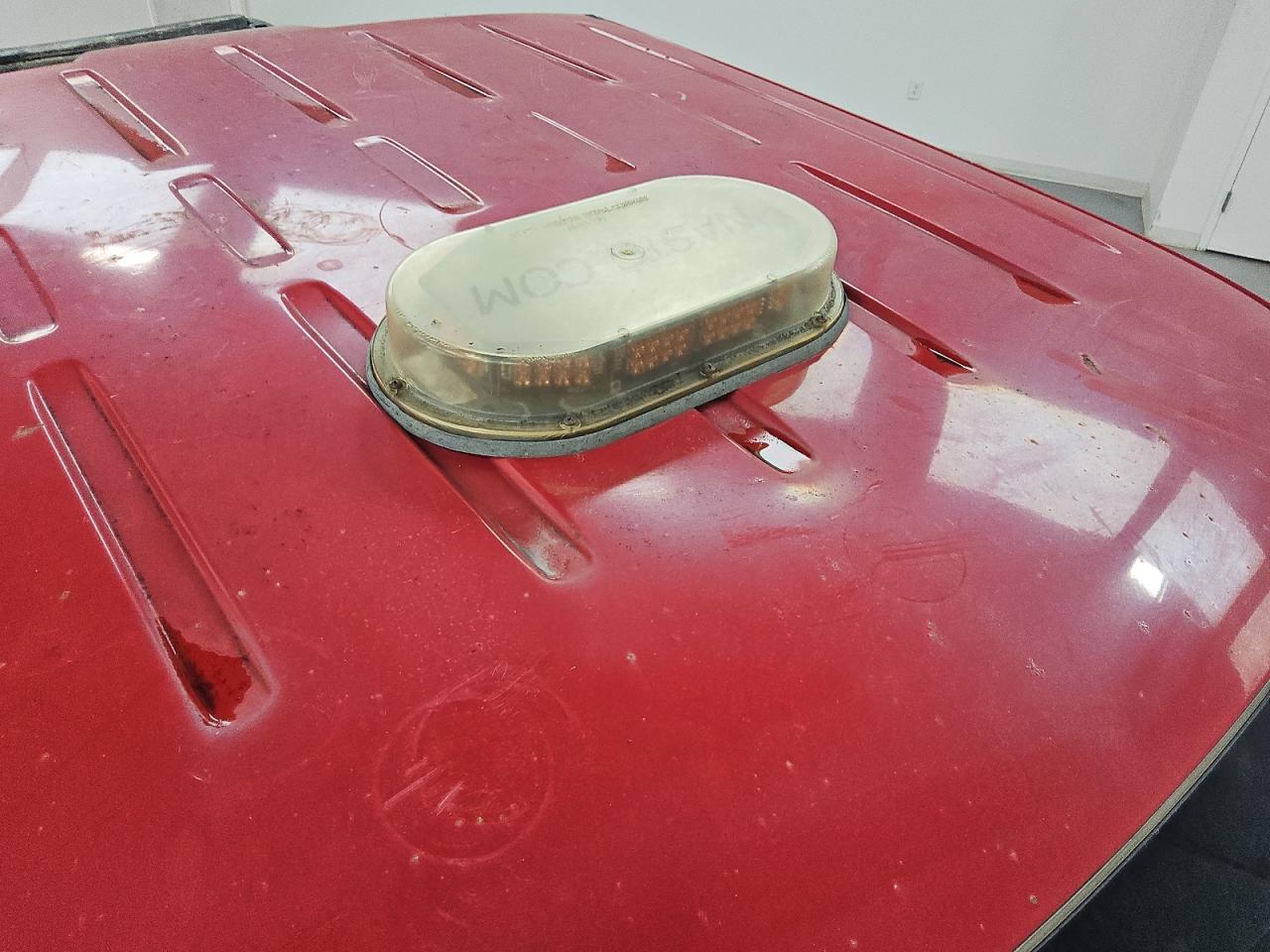2010 Ford F150 Super Cab Red vin: 1FTEX1C80AKE32988 Damage: Roof, Rust, 1 To 2 Inches