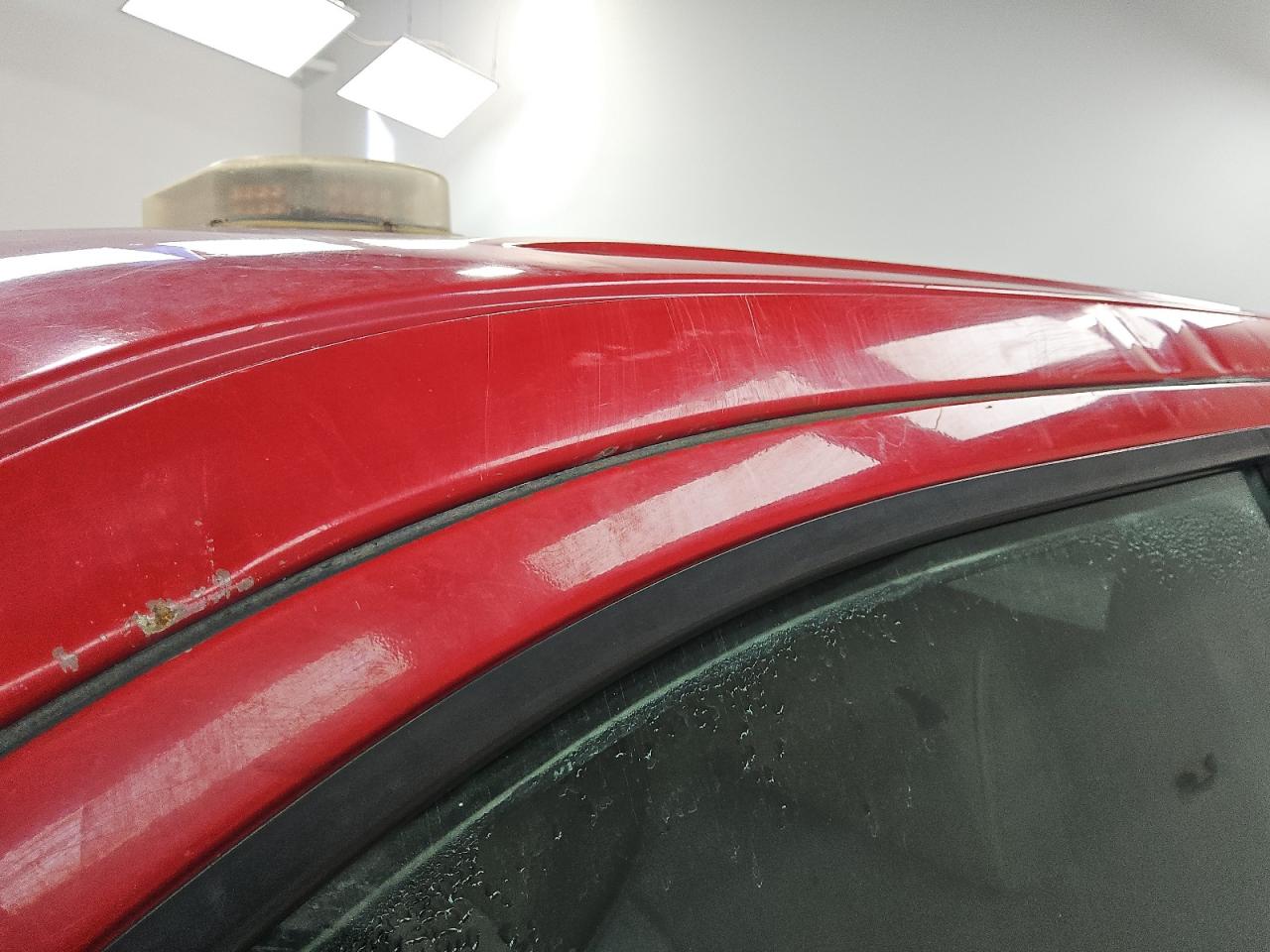 2010 Ford F150 Super Cab Red vin: 1FTEX1C80AKE32988 Damage: Left Drip Rail, Dent(S) W/ Paint Dmg, 3 To 4 Inches