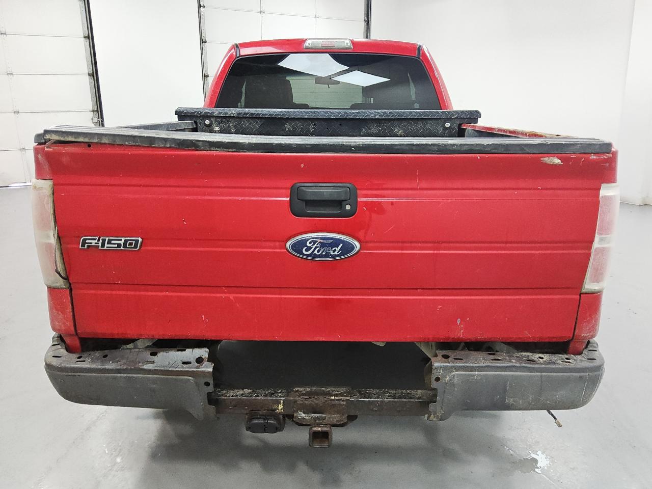 2010 Ford F150 Super Cab Red vin: 1FTEX1C80AKE32988 Damage: Rear Bumper Cover Upper, Missing, Replacement Required