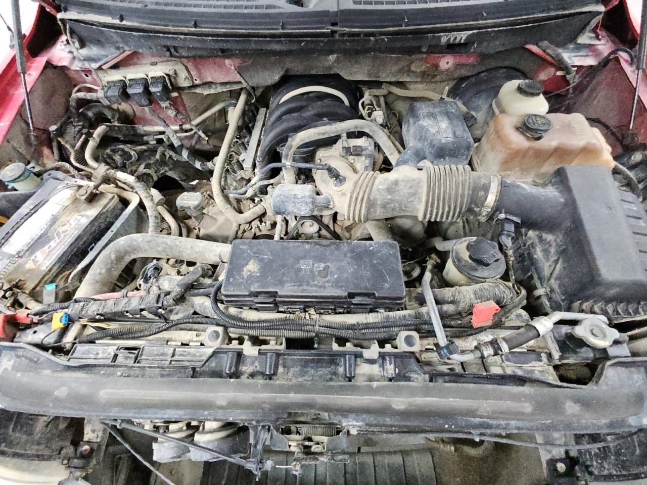 2010 Ford F150 Super Cab Red vin: 1FTEX1C80AKE32988 Damage: Freon, Low Fluid, Unacceptable