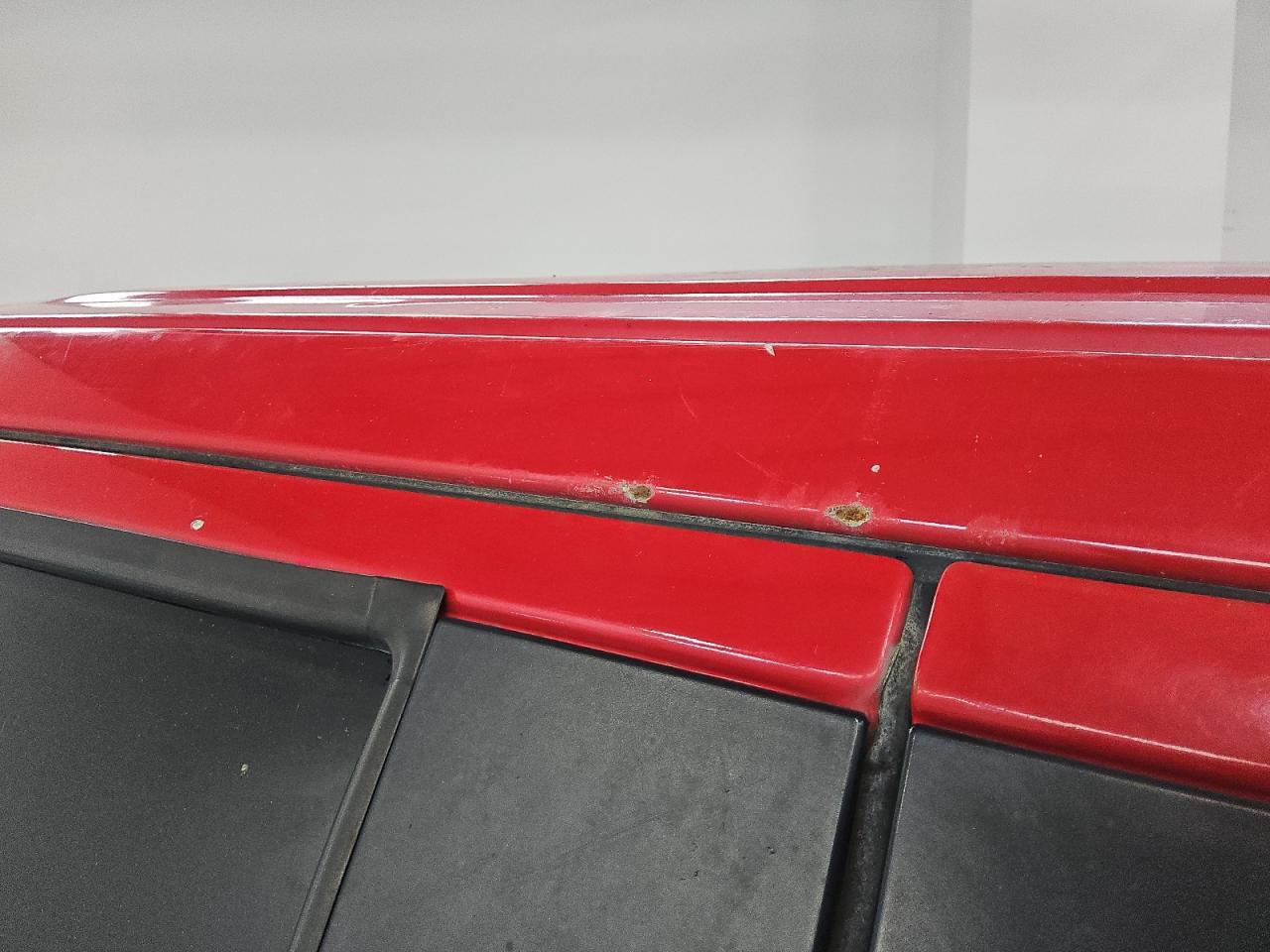 2010 Ford F150 Super Cab Red vin: 1FTEX1C80AKE32988 Damage: Right Drip Rail, Rust, 1/2 To 1 Inch