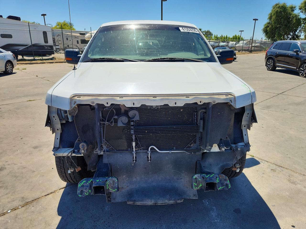 2010 Ford F150 Super Cab White vin: 1FTEX1C80AKE43182