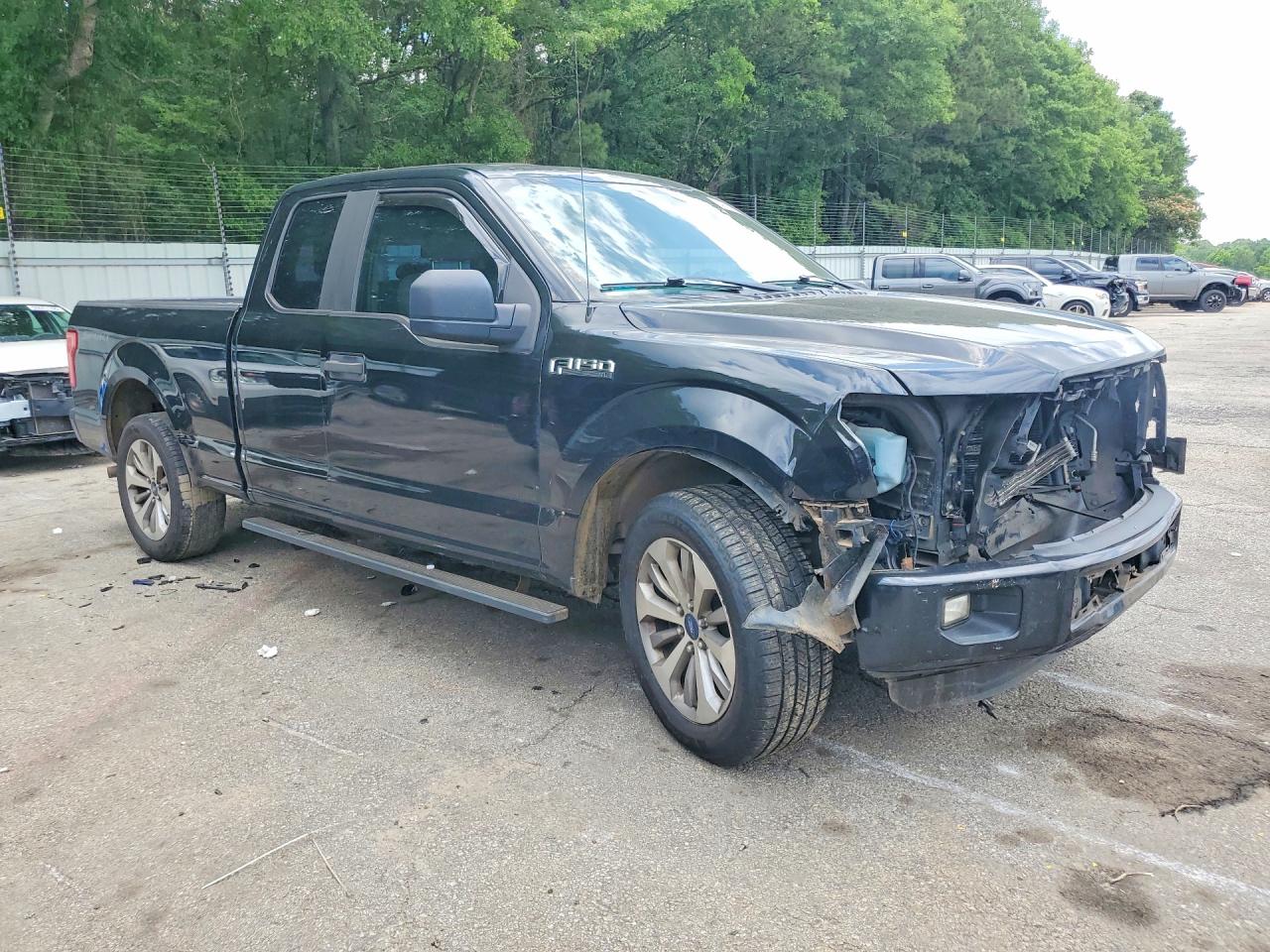 2015 Ford F150 Super Cab Black vin: 1FTEX1C80FFC52135