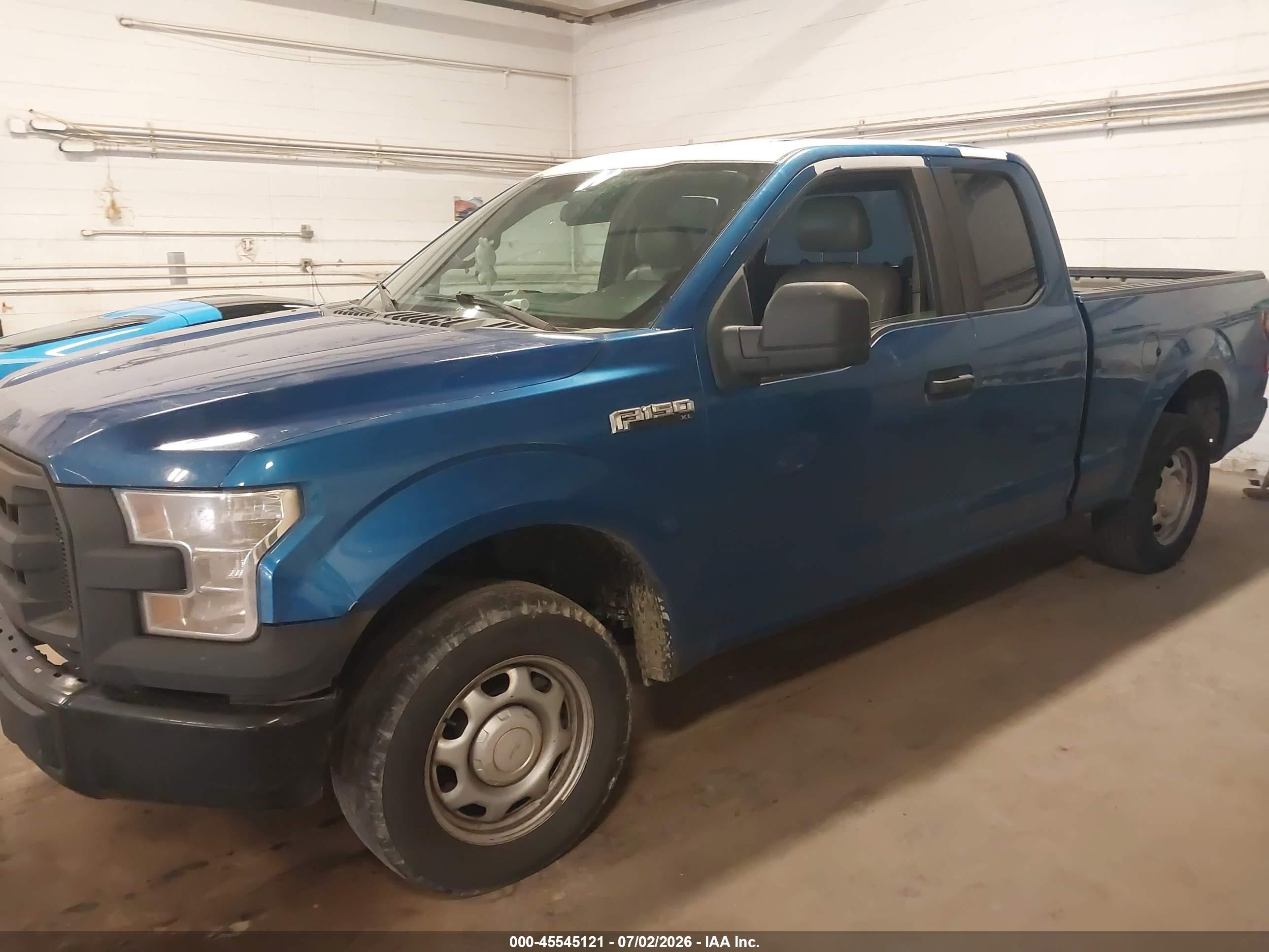 2015 Ford F-150 Xl/xlt Blue vin: 1FTEX1C81FKD91696