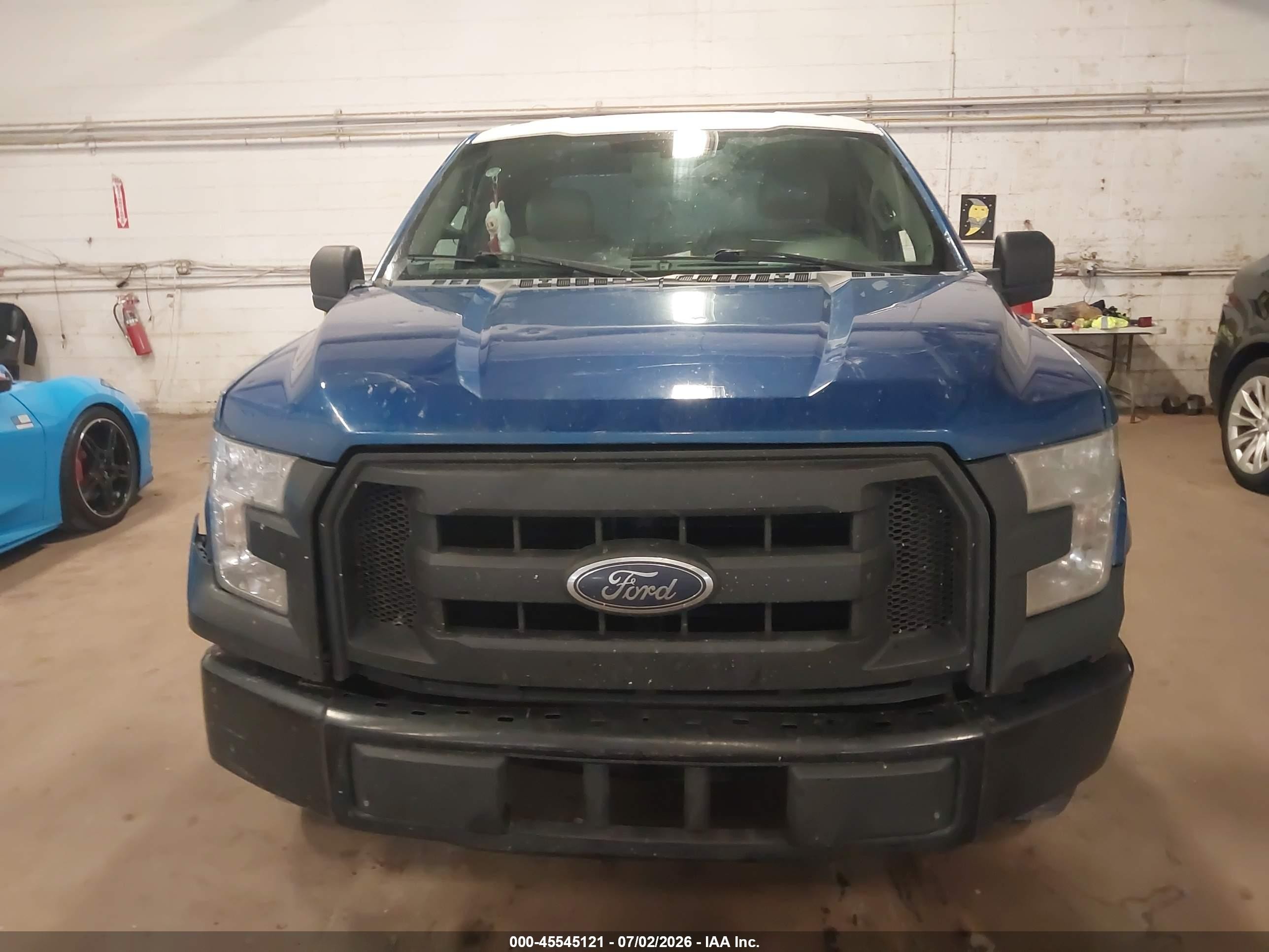 2015 Ford F-150 Xl/xlt Blue vin: 1FTEX1C81FKD91696