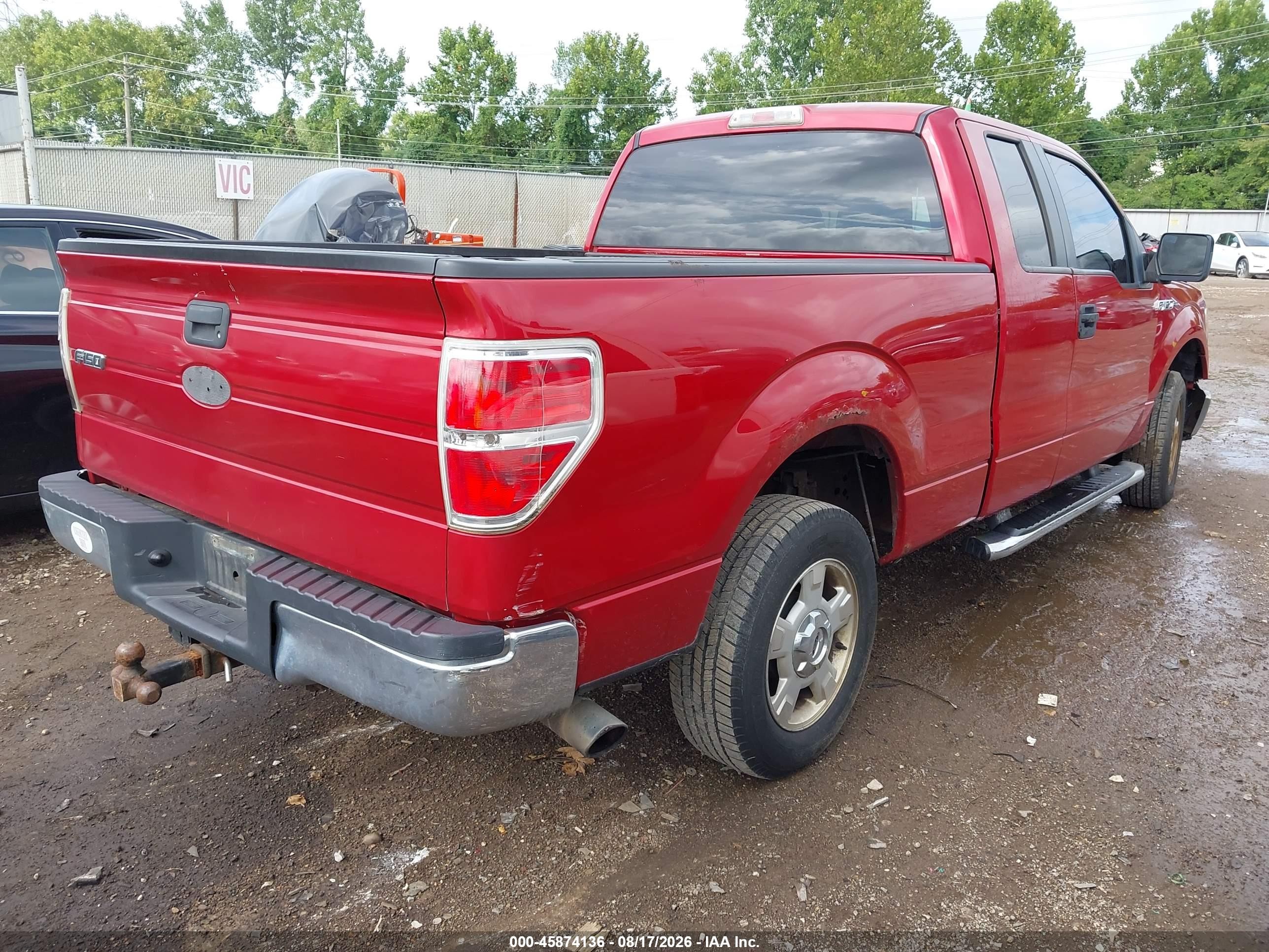 2010 Ford F-150 Fx2 Sport/stx/xl/xlt Red vin: 1FTEX1C82AFA51457