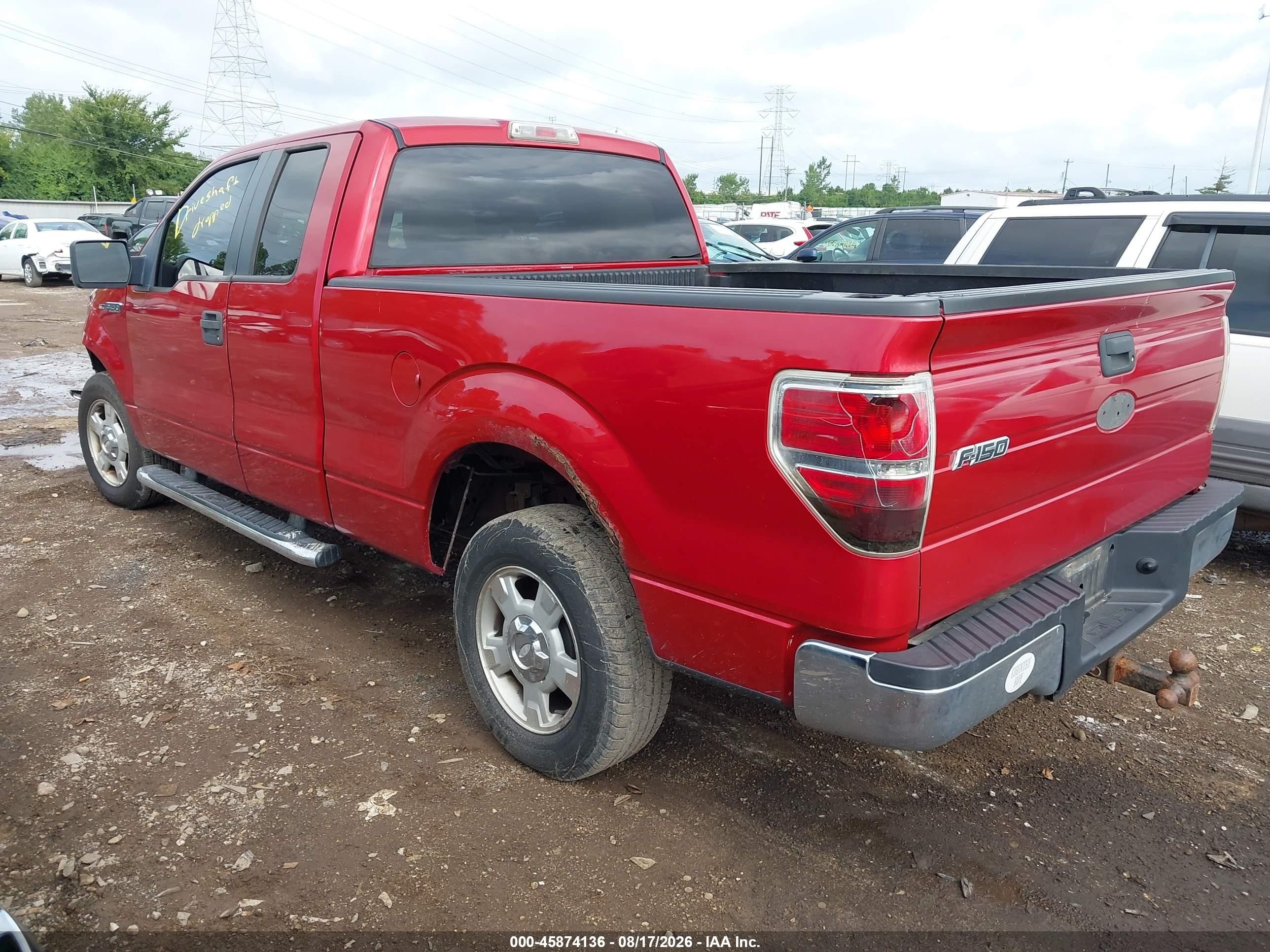 2010 Ford F-150 Fx2 Sport/stx/xl/xlt Red vin: 1FTEX1C82AFA51457
