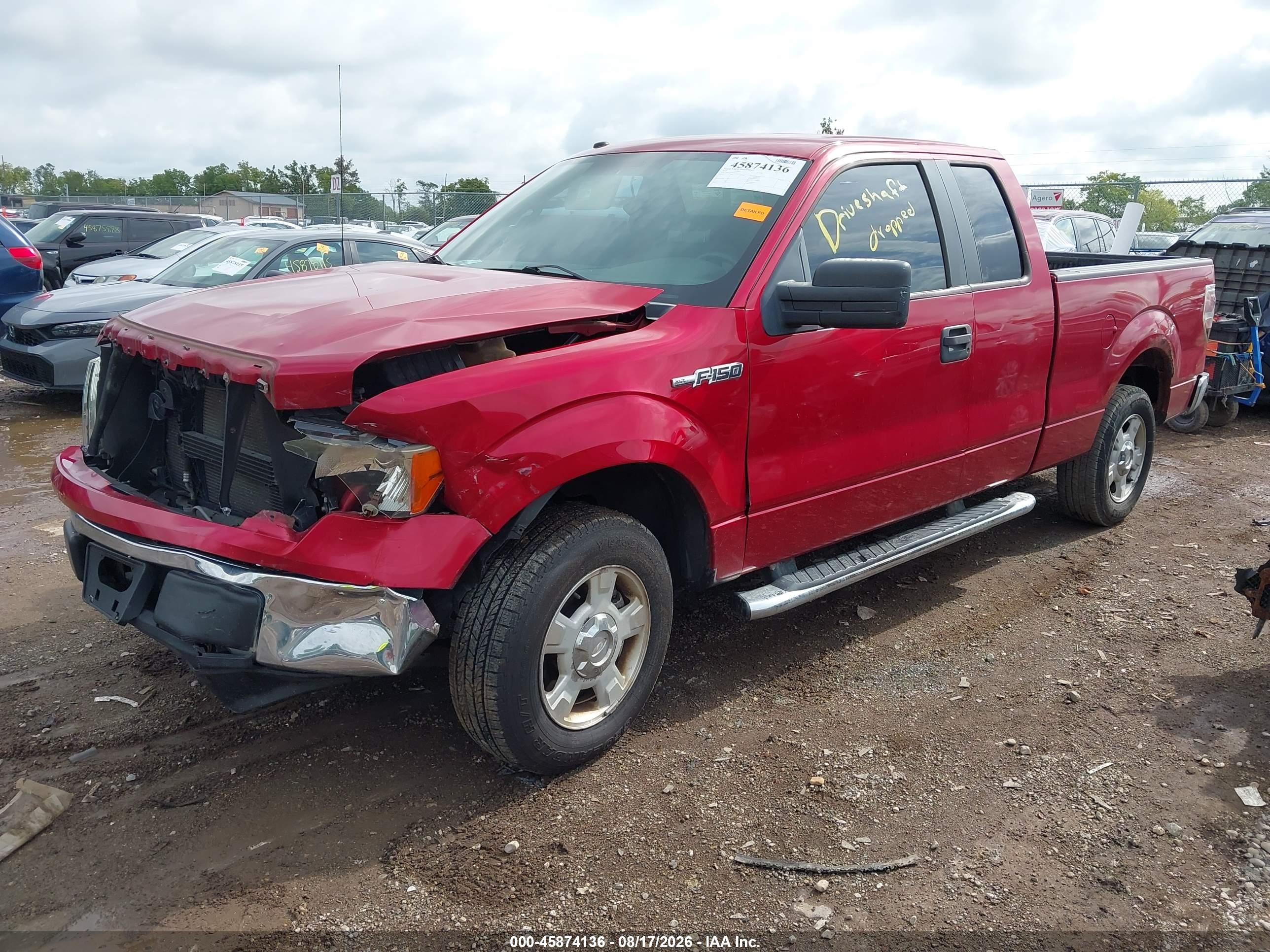 2010 Ford F-150 Fx2 Sport/stx/xl/xlt Red vin: 1FTEX1C82AFA51457