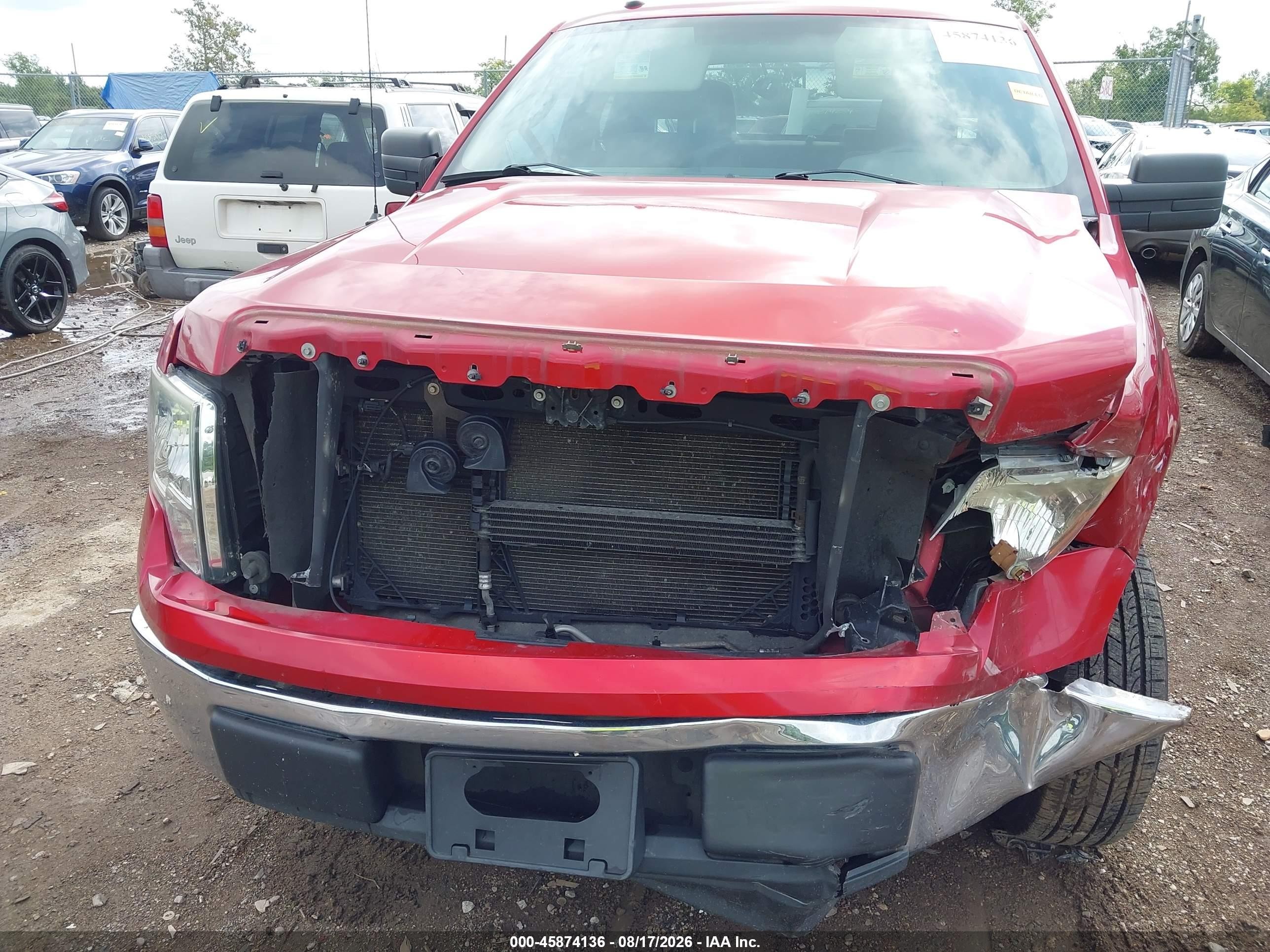 2010 Ford F-150 Fx2 Sport/stx/xl/xlt Red vin: 1FTEX1C82AFA51457