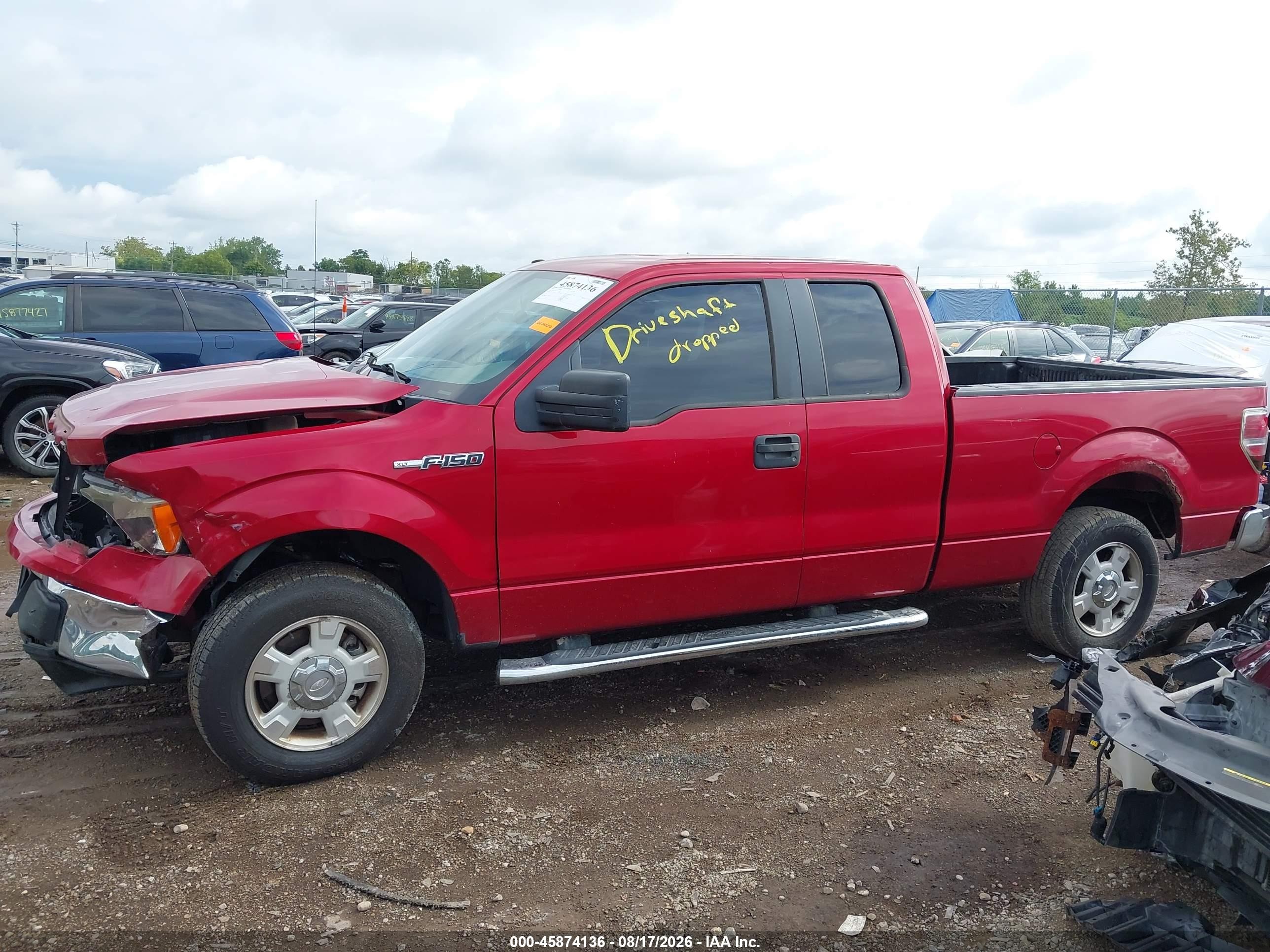2010 Ford F-150 Fx2 Sport/stx/xl/xlt Red vin: 1FTEX1C82AFA51457
