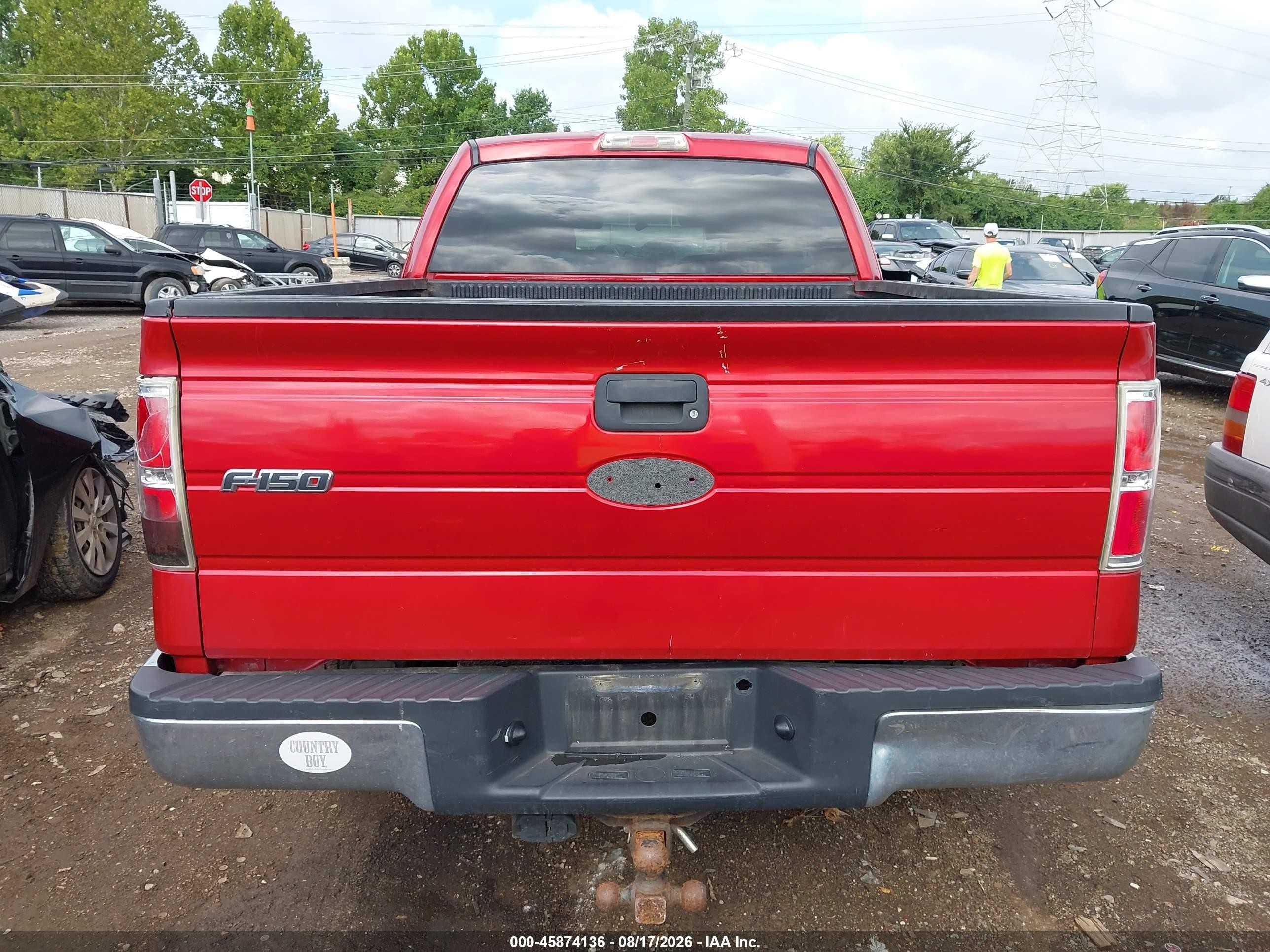 2010 Ford F-150 Fx2 Sport/stx/xl/xlt Red vin: 1FTEX1C82AFA51457