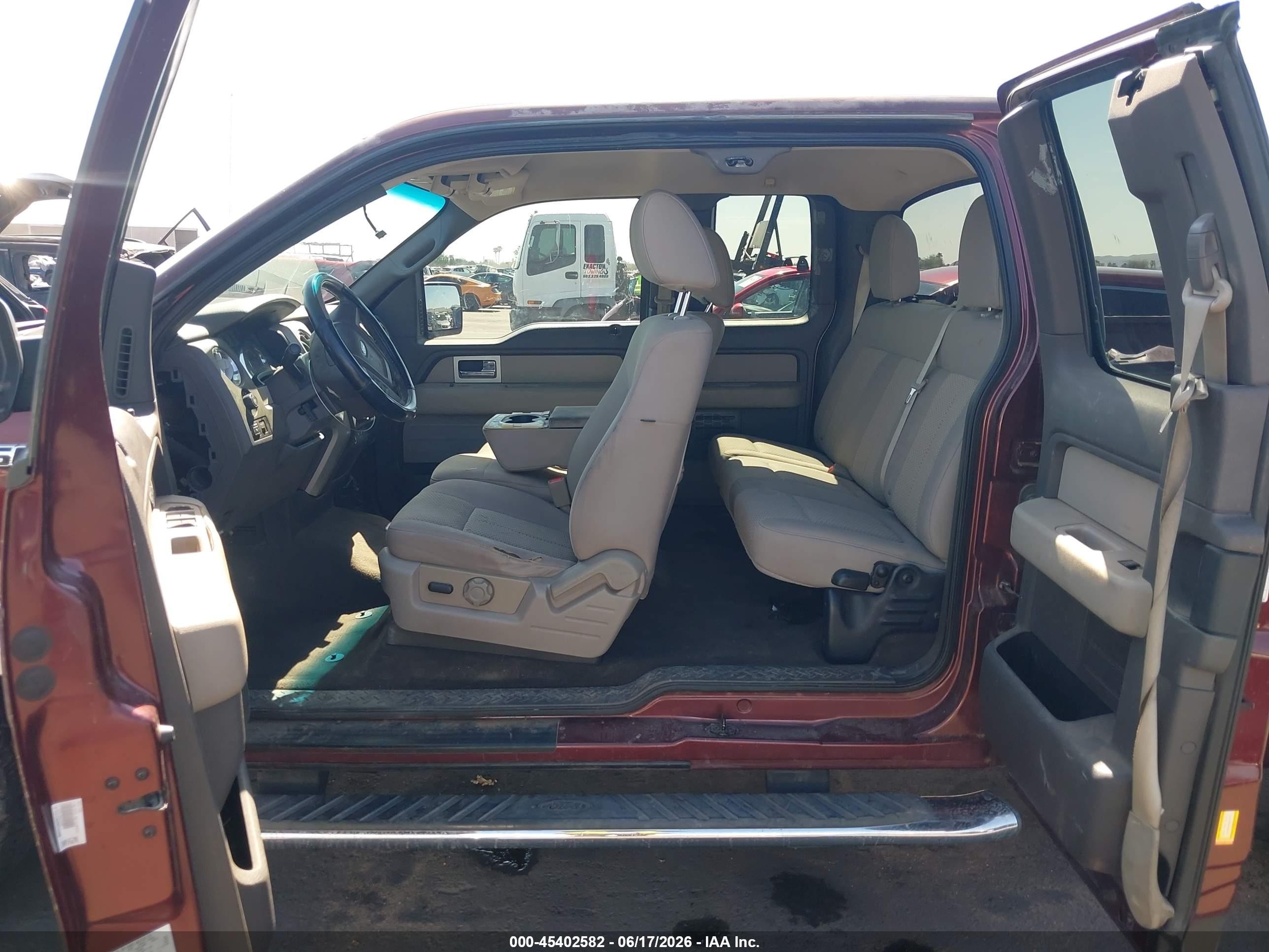 2010 Ford F-150 Xlt Maroon vin: 1FTEX1C82AKE55480