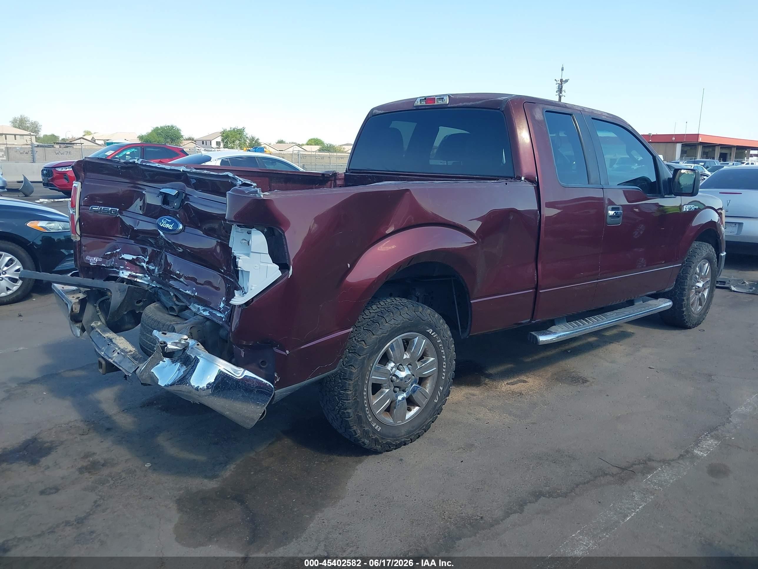 2010 Ford F-150 Xlt Maroon vin: 1FTEX1C82AKE55480