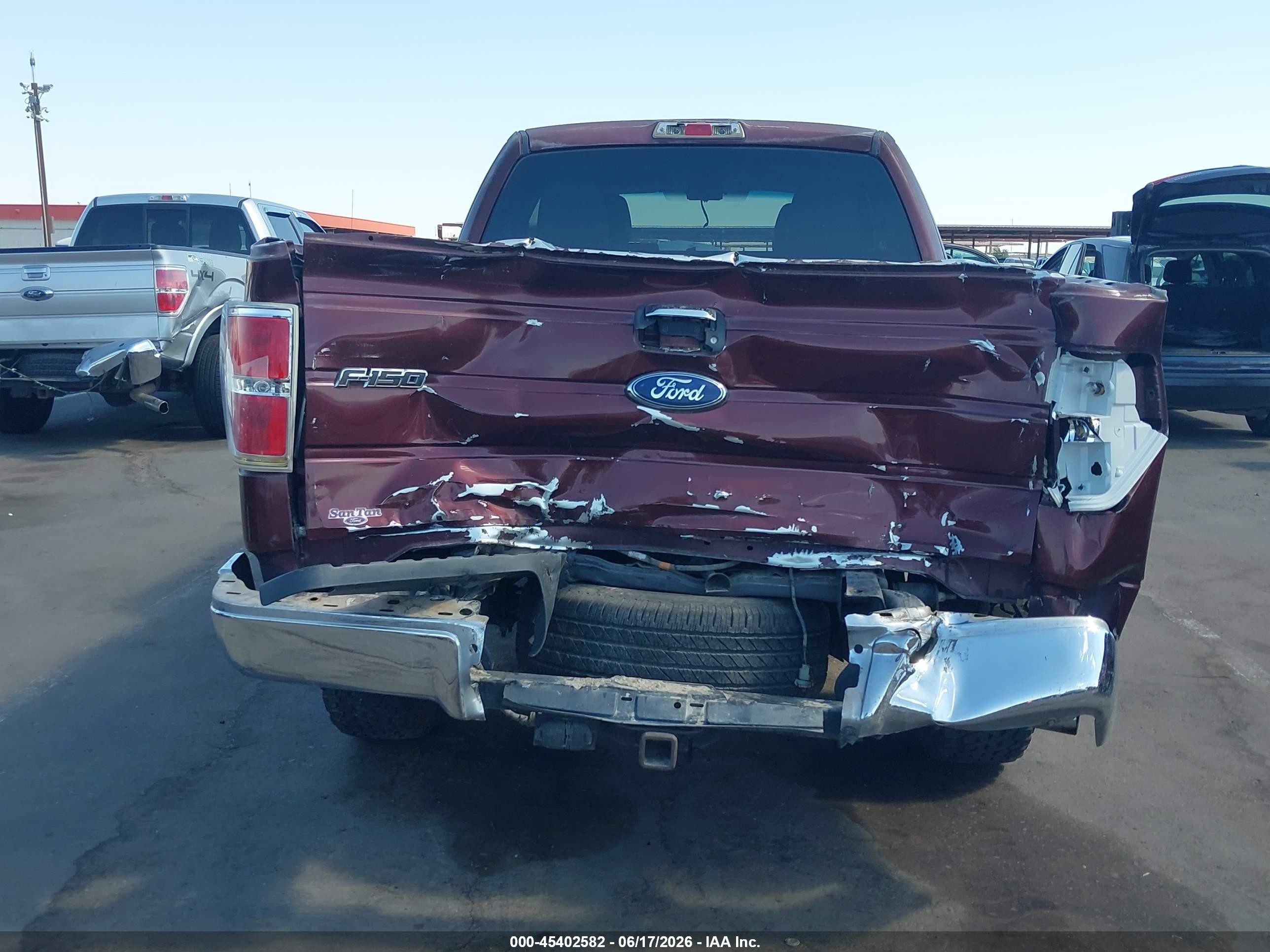 2010 Ford F-150 Xlt Maroon vin: 1FTEX1C82AKE55480