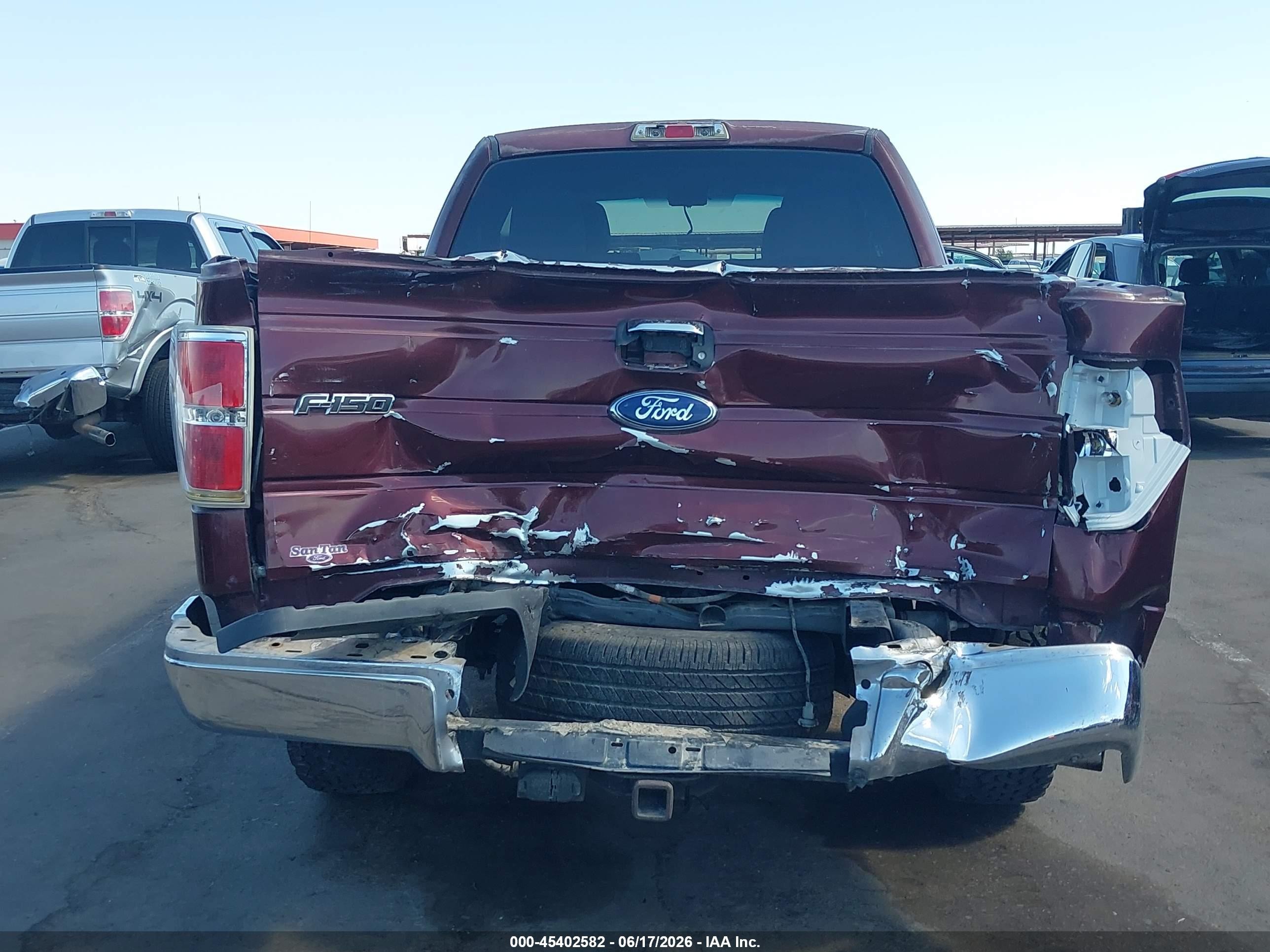 2010 Ford F-150 Xlt Maroon vin: 1FTEX1C82AKE55480
