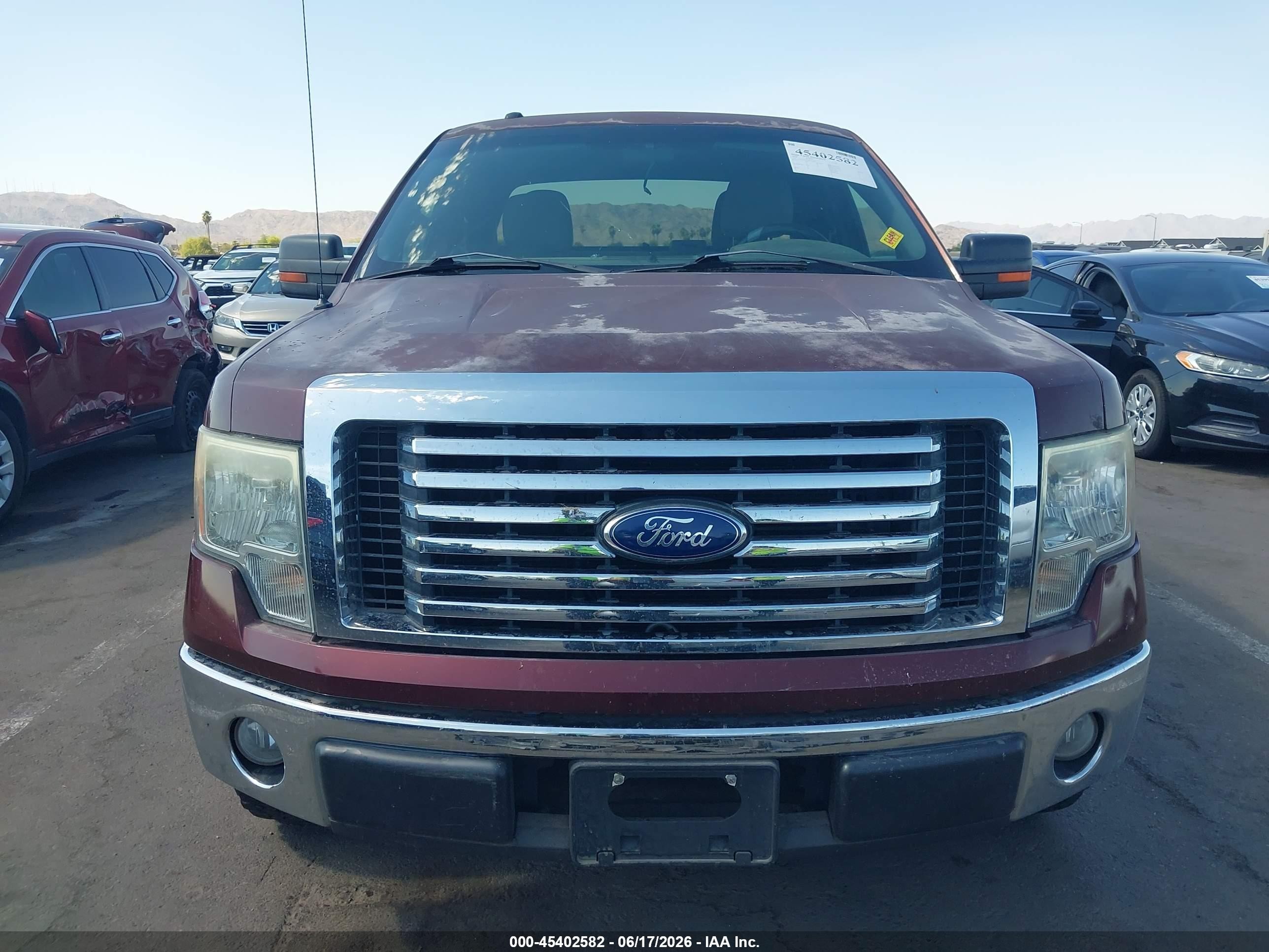 2010 Ford F-150 Xlt Maroon vin: 1FTEX1C82AKE55480