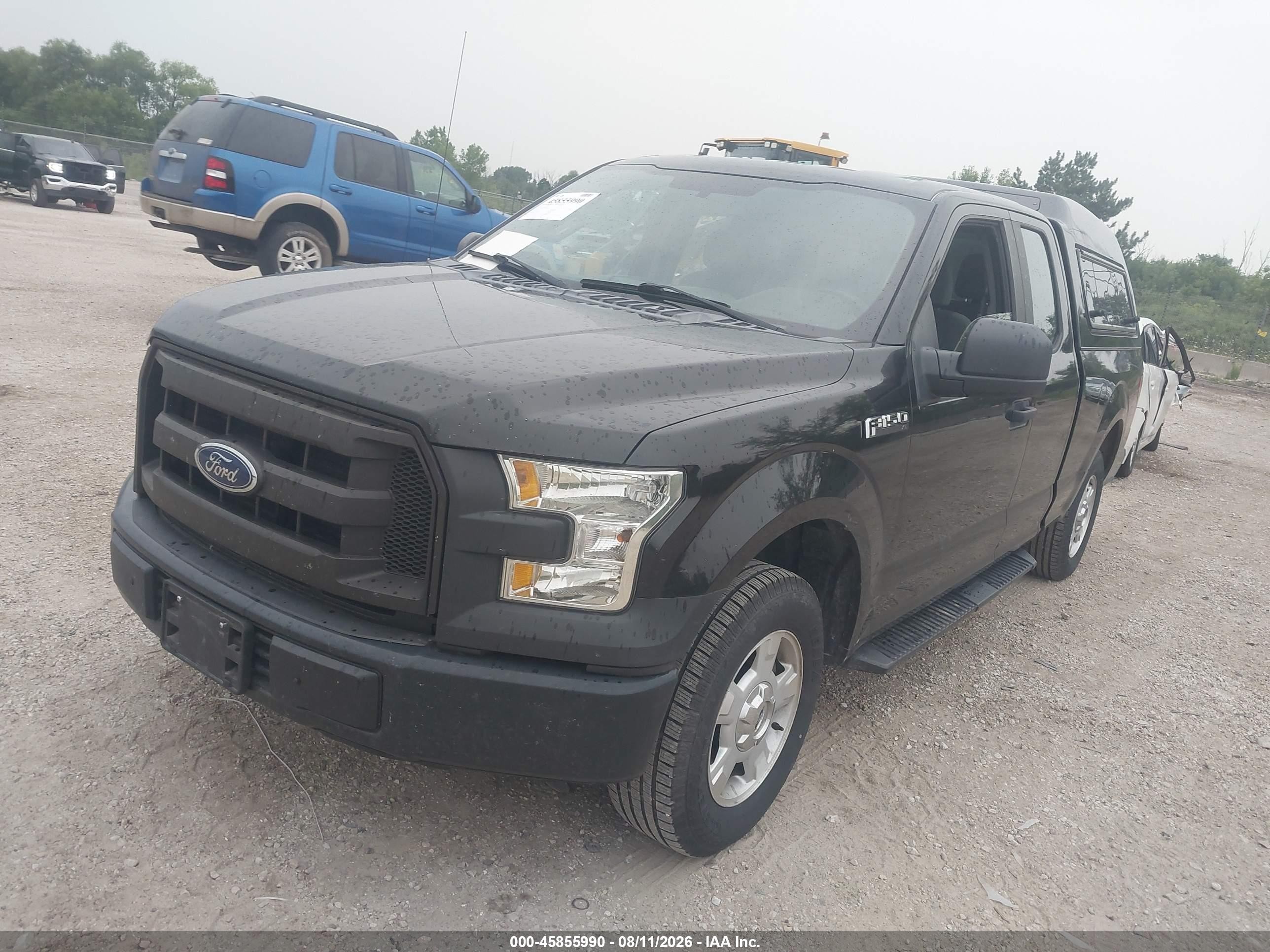 2015 Ford F-150 Xl Black vin: 1FTEX1C82FKD84112