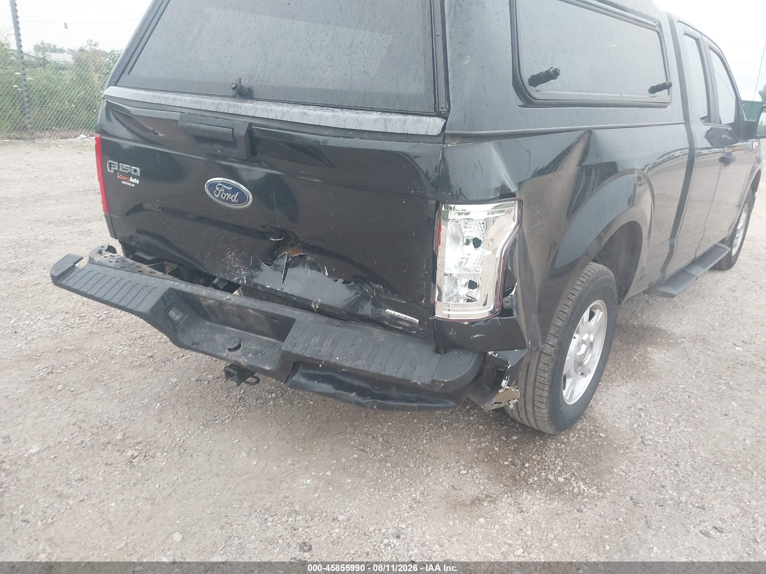 2015 Ford F-150 Xl Black vin: 1FTEX1C82FKD84112