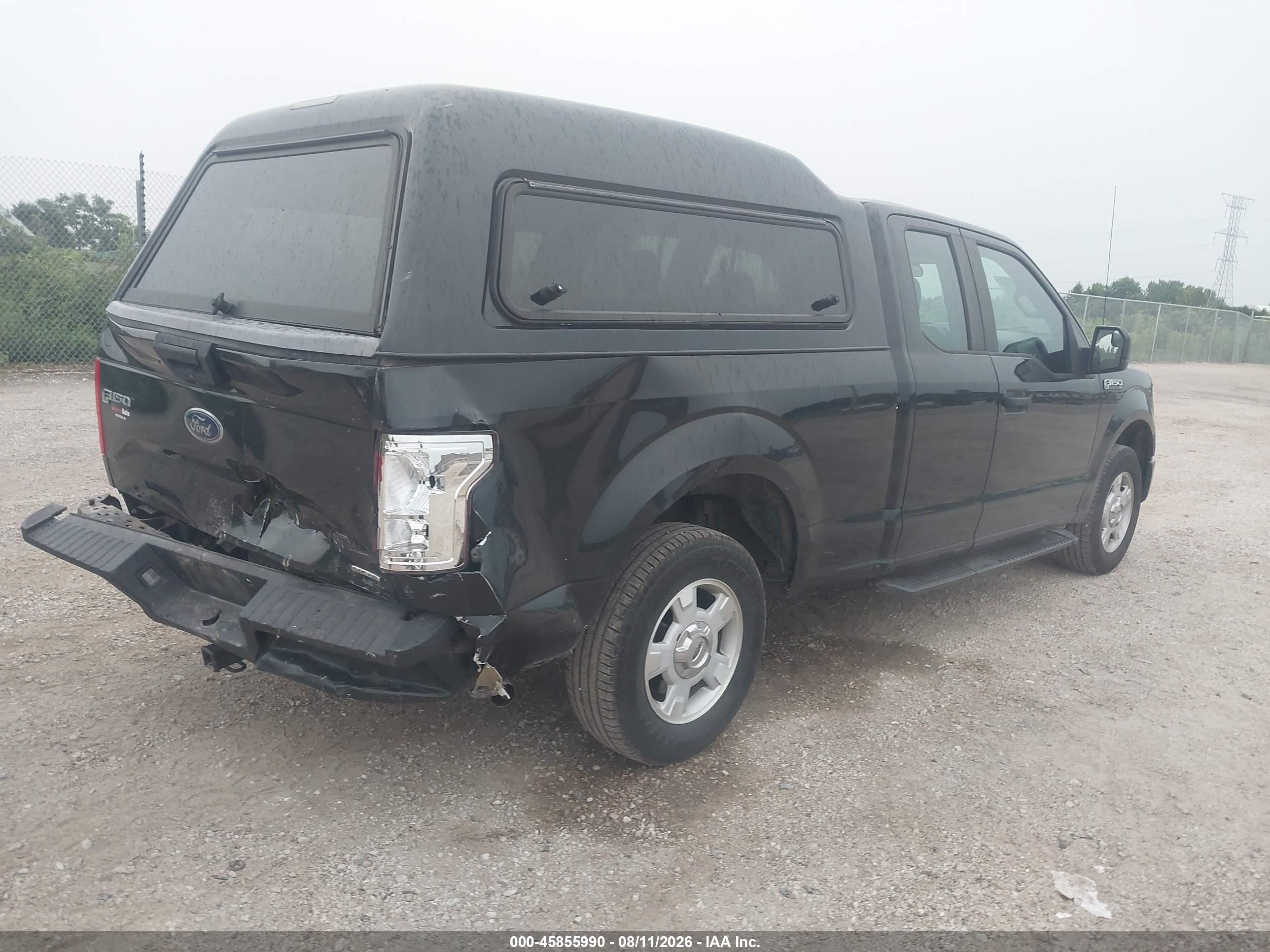 2015 Ford F-150 Xl Black vin: 1FTEX1C82FKD84112