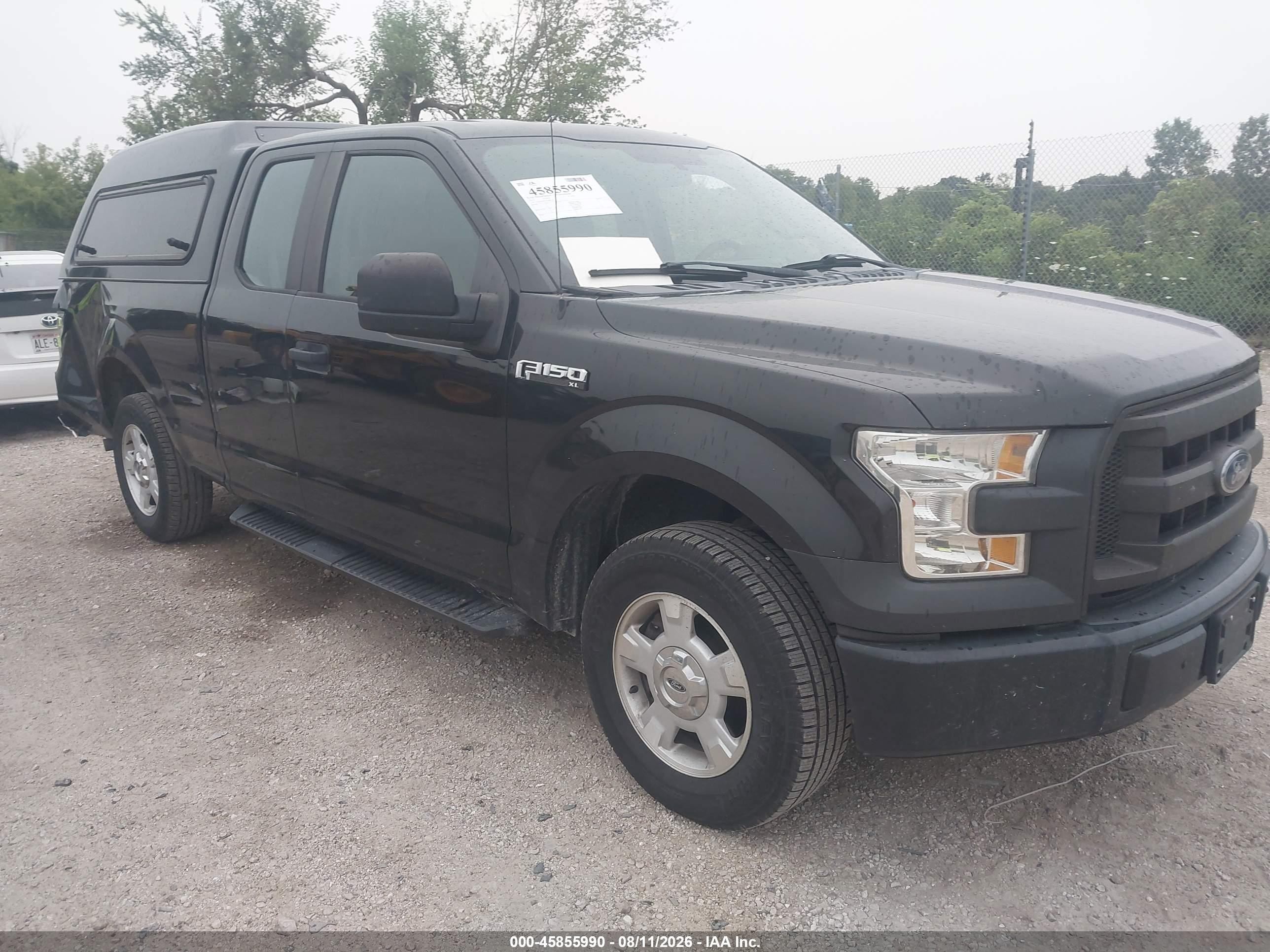 2015 Ford F-150 Xl Black vin: 1FTEX1C82FKD84112