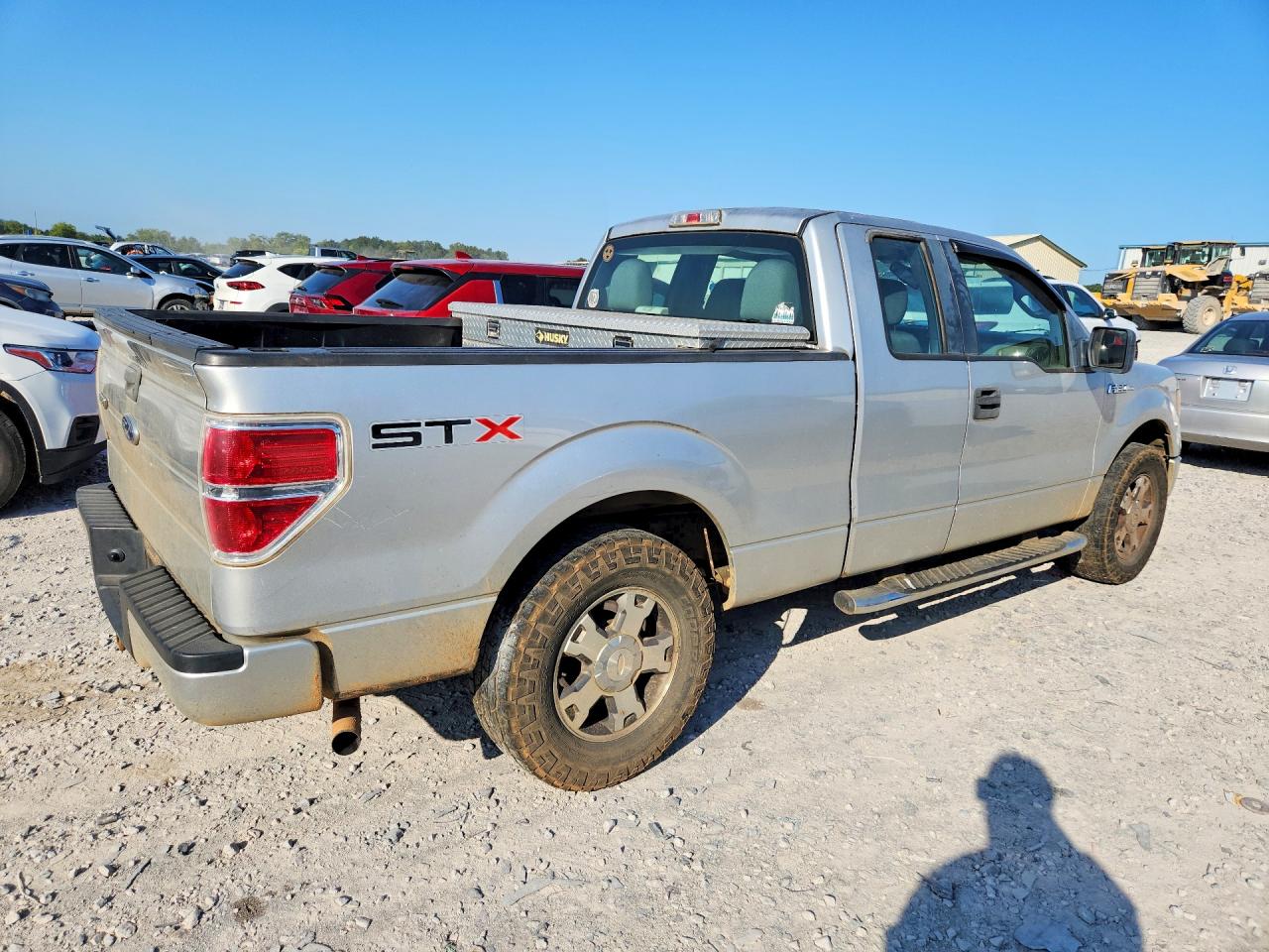 2010 Ford F150 Super Cab Silver vin: 1FTEX1C83AFA85763