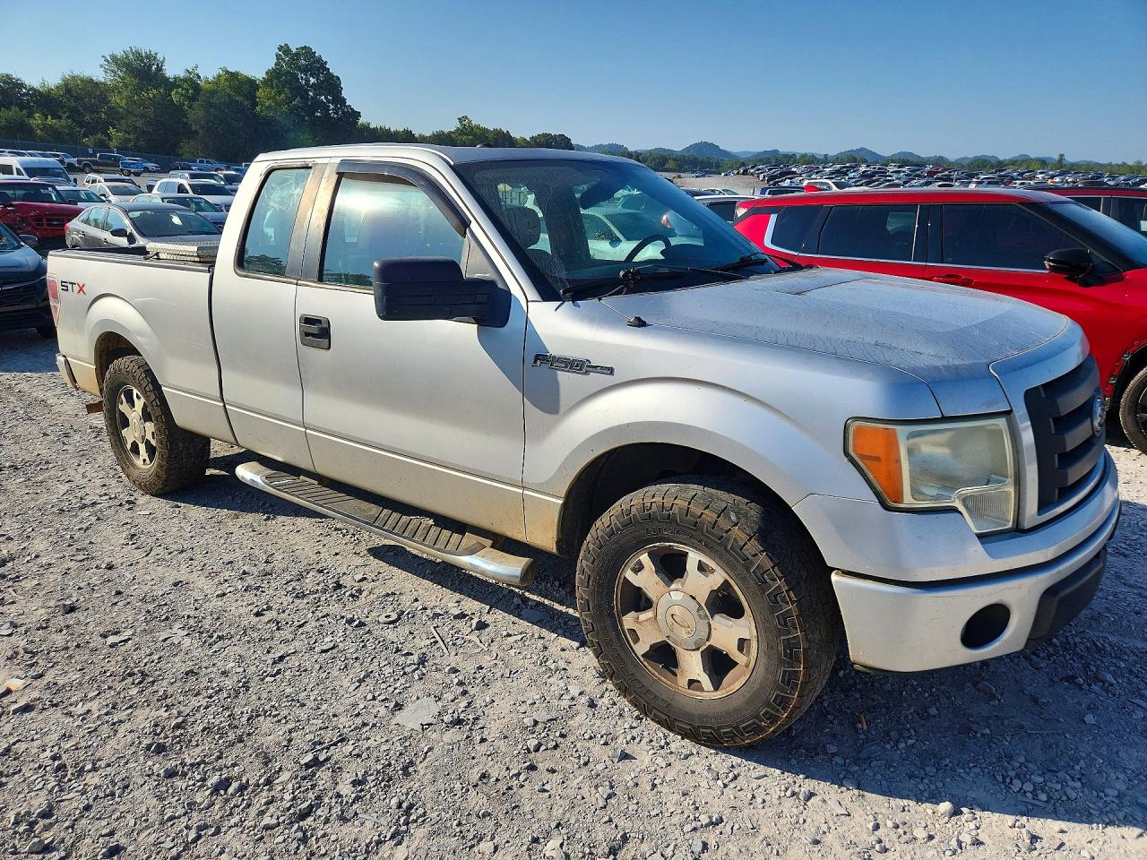 2010 Ford F150 Super Cab Silver vin: 1FTEX1C83AFA85763