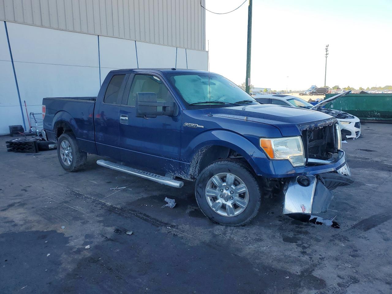 2010 Ford F150 Super Cab Blue vin: 1FTEX1C83AFD51282