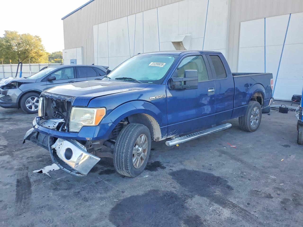 2010 Ford F150 Super Cab Blue vin: 1FTEX1C83AFD51282