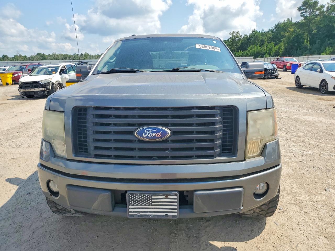 2010 Ford F150 Super Cab Серый vin: 1FTEX1C83AKE63409