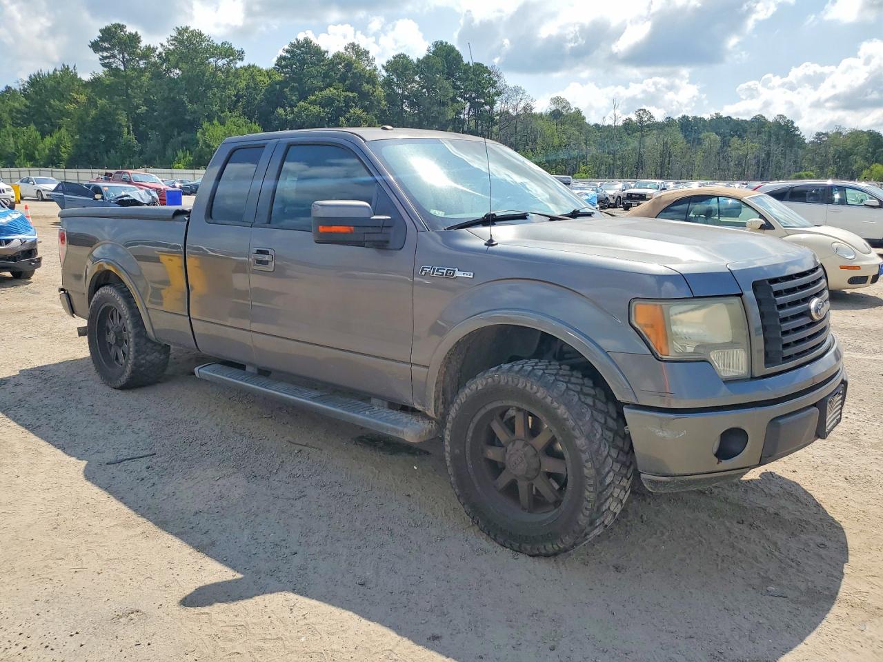 2010 Ford F150 Super Cab Серый vin: 1FTEX1C83AKE63409