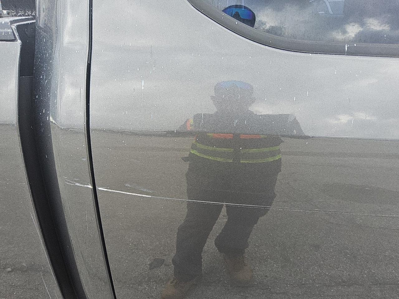 2015 Ford F150 Super Cab Gray vin: 1FTEX1C83FKE68973 Damage: Right Rear Door, Heavy Scratch, 1 To 2 Inches
