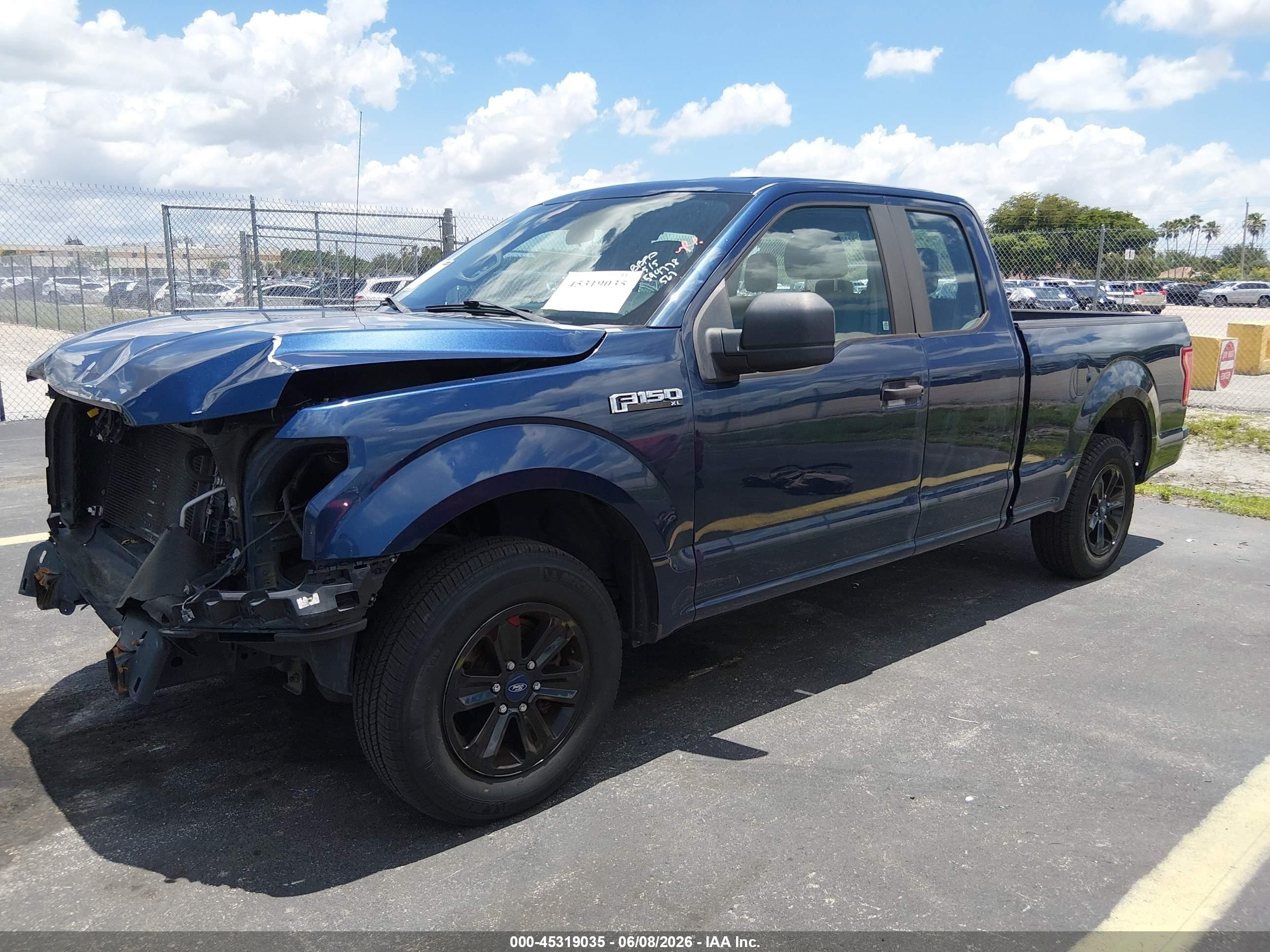 2015 Ford F-150 Xl Blue vin: 1FTEX1C84FKD46963