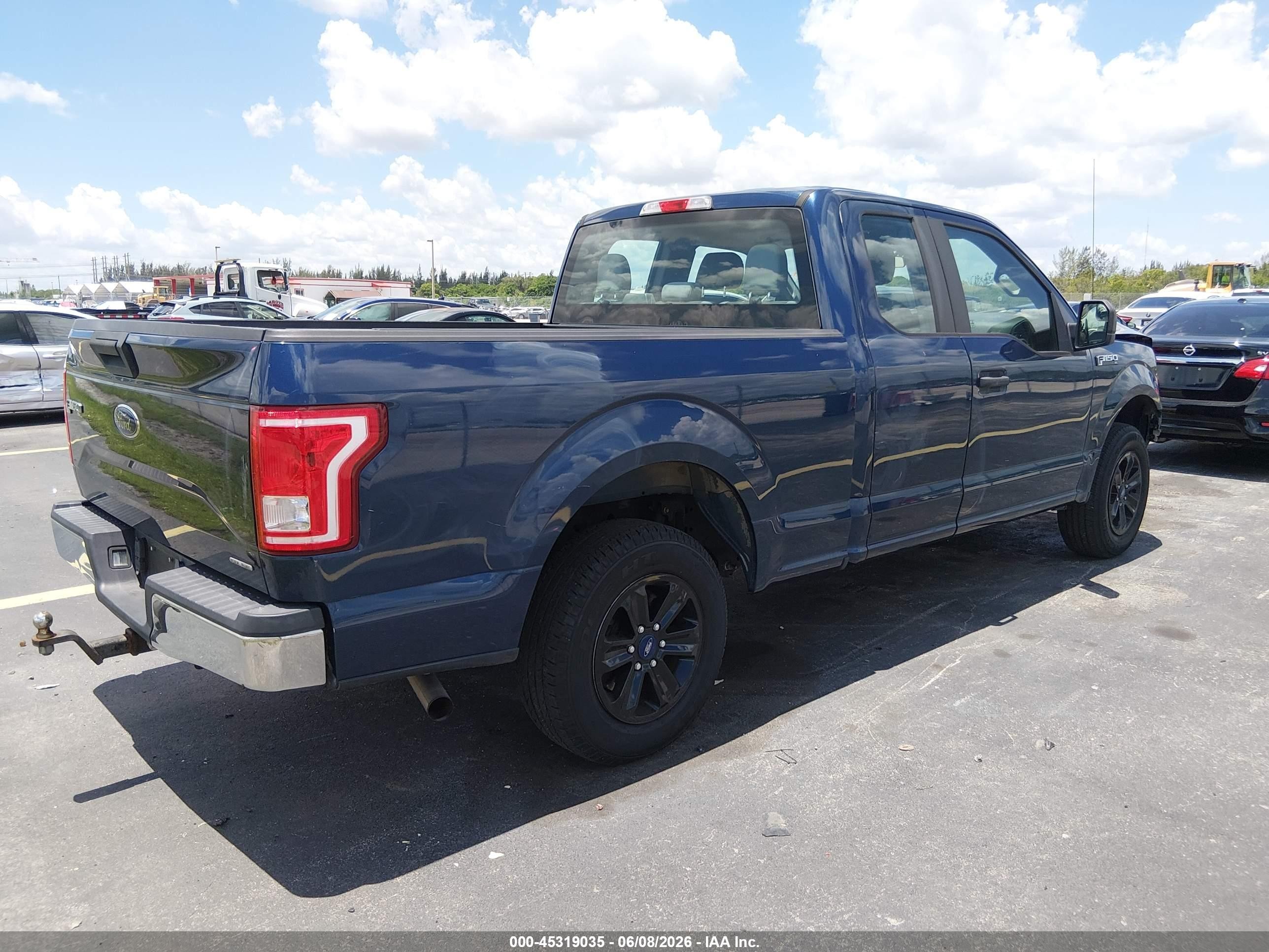 2015 Ford F-150 Xl Blue vin: 1FTEX1C84FKD46963