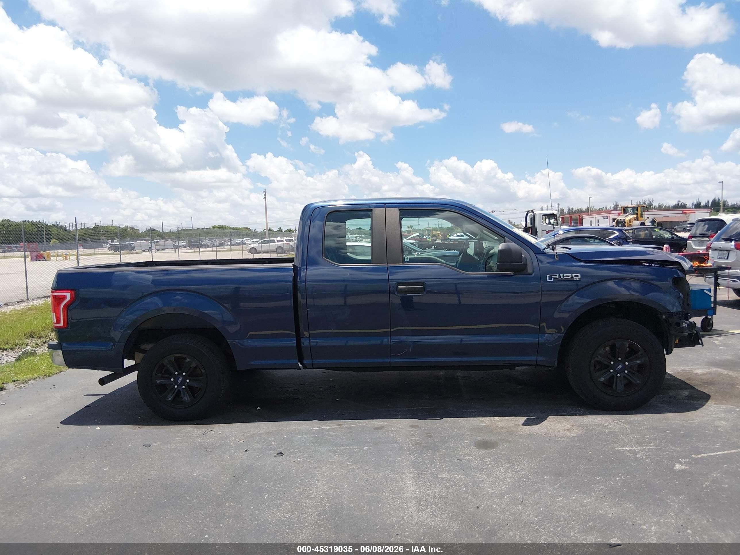 2015 Ford F-150 Xl Blue vin: 1FTEX1C84FKD46963
