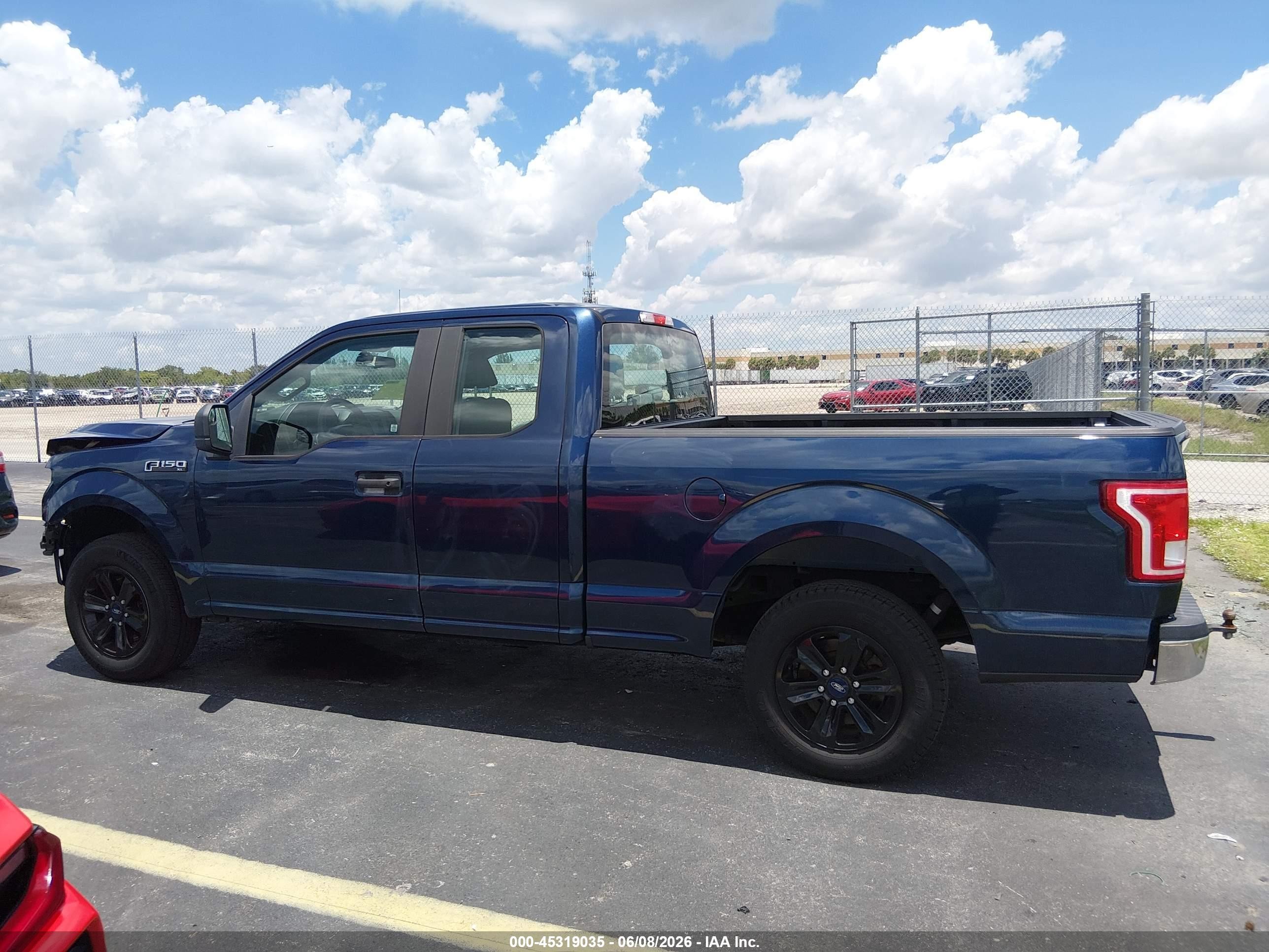 2015 Ford F-150 Xl Blue vin: 1FTEX1C84FKD46963