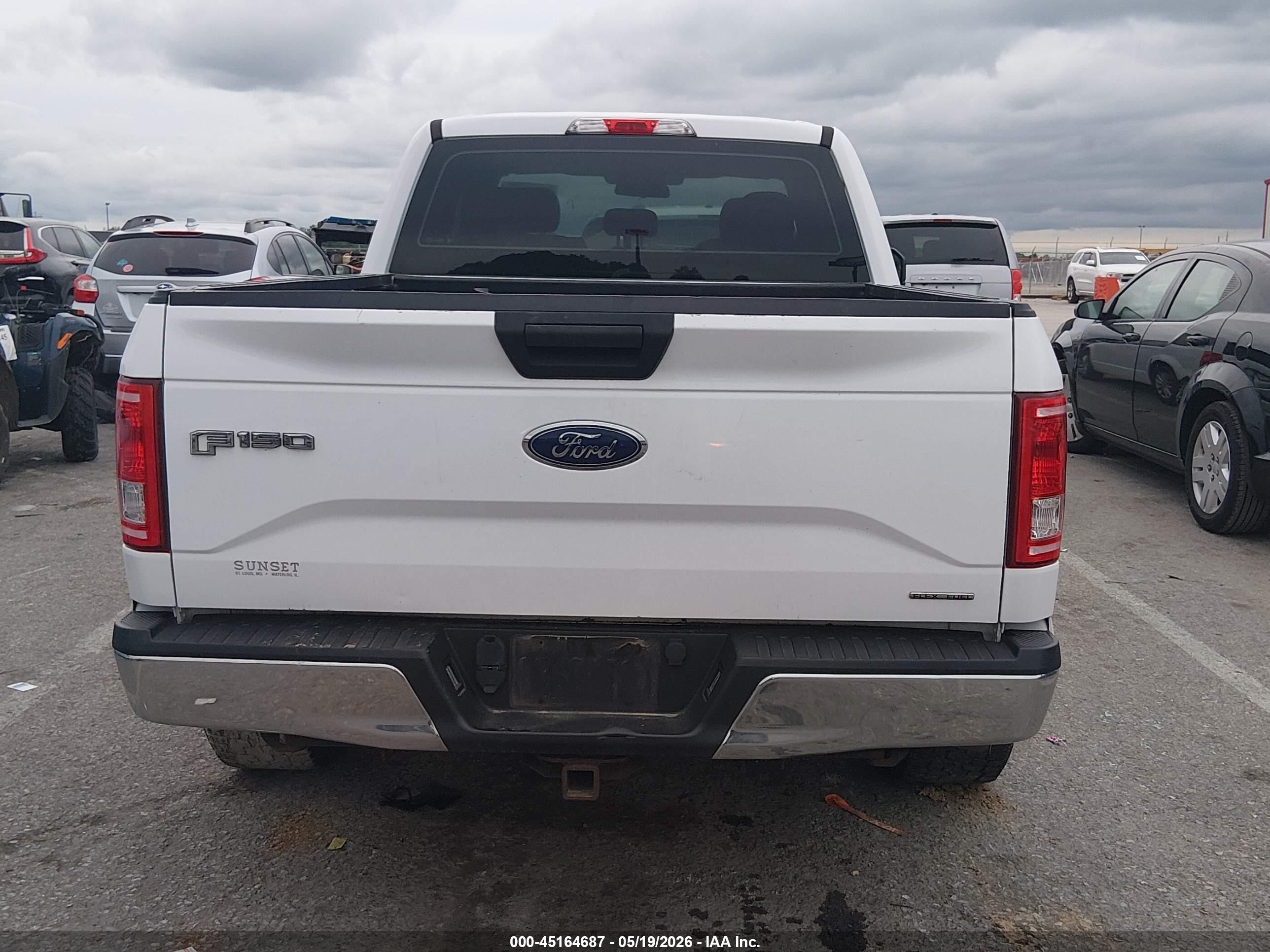 2015 Ford F-150 Xl White vin: 1FTEX1C84FKF22104
