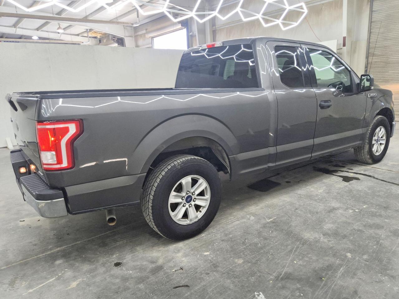 2015 Ford F150 Super Cab Gray vin: 1FTEX1C84FKF24189