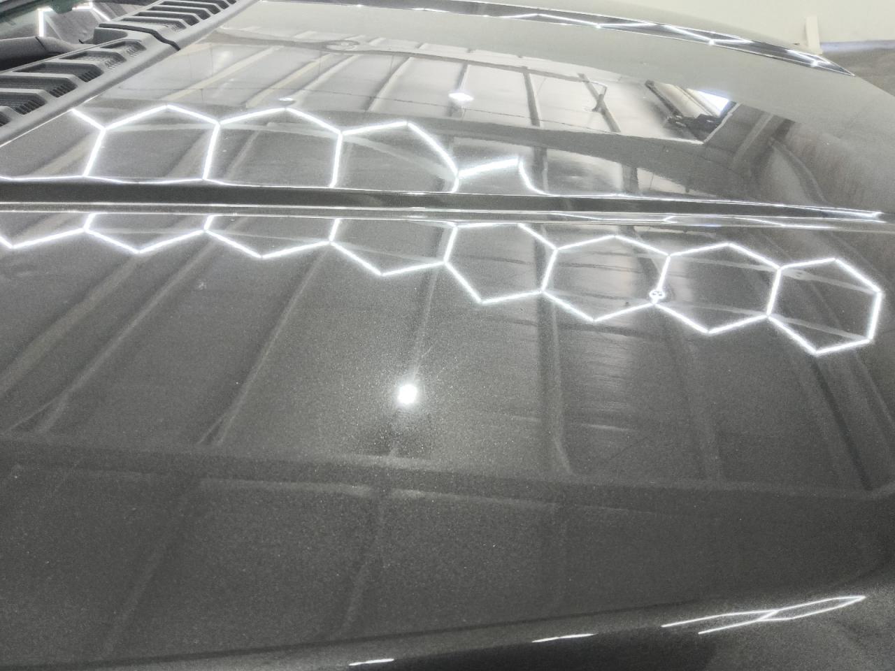 2015 Ford F150 Super Cab Gray vin: 1FTEX1C84FKF24189 Damage: Hood, Multiple Dents/No Paint Damage, Pdr-5 Dents