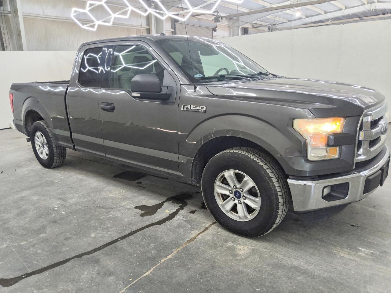 2015 Ford F150 Super Cab Gray vin: 1FTEX1C84FKF24189