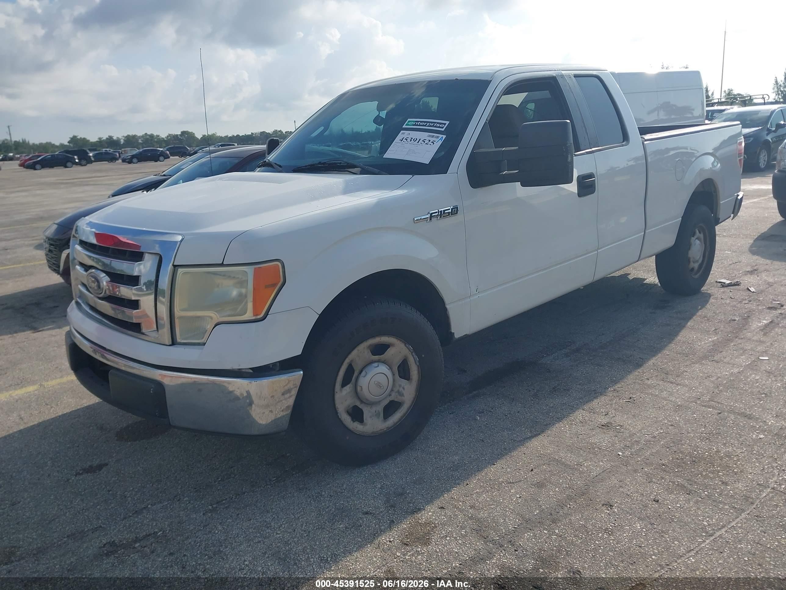 2010 Ford F-150 Fx2 Sport/stx/xl/xlt White vin: 1FTEX1C85AFC55394