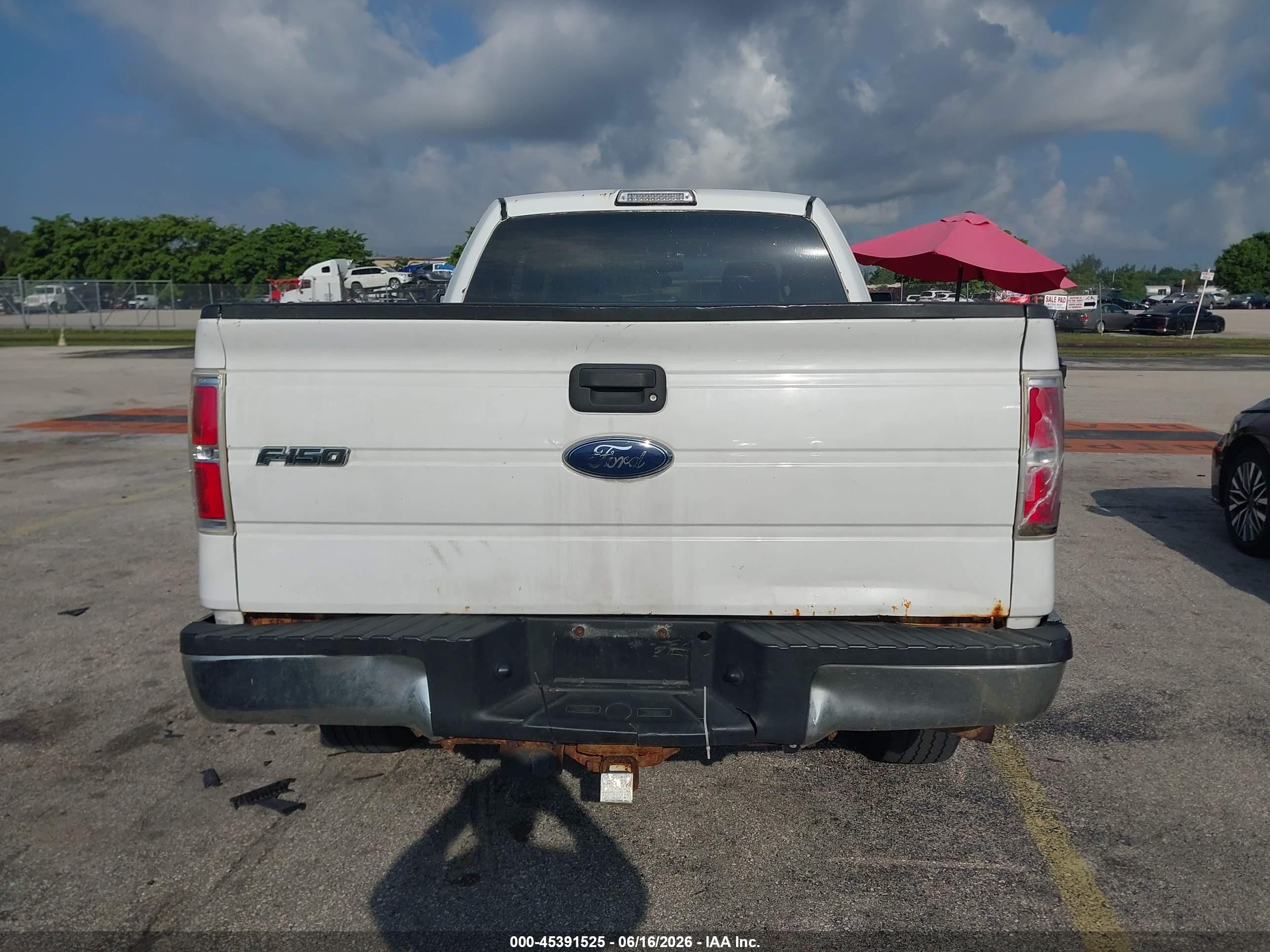 2010 Ford F-150 Fx2 Sport/stx/xl/xlt White vin: 1FTEX1C85AFC55394