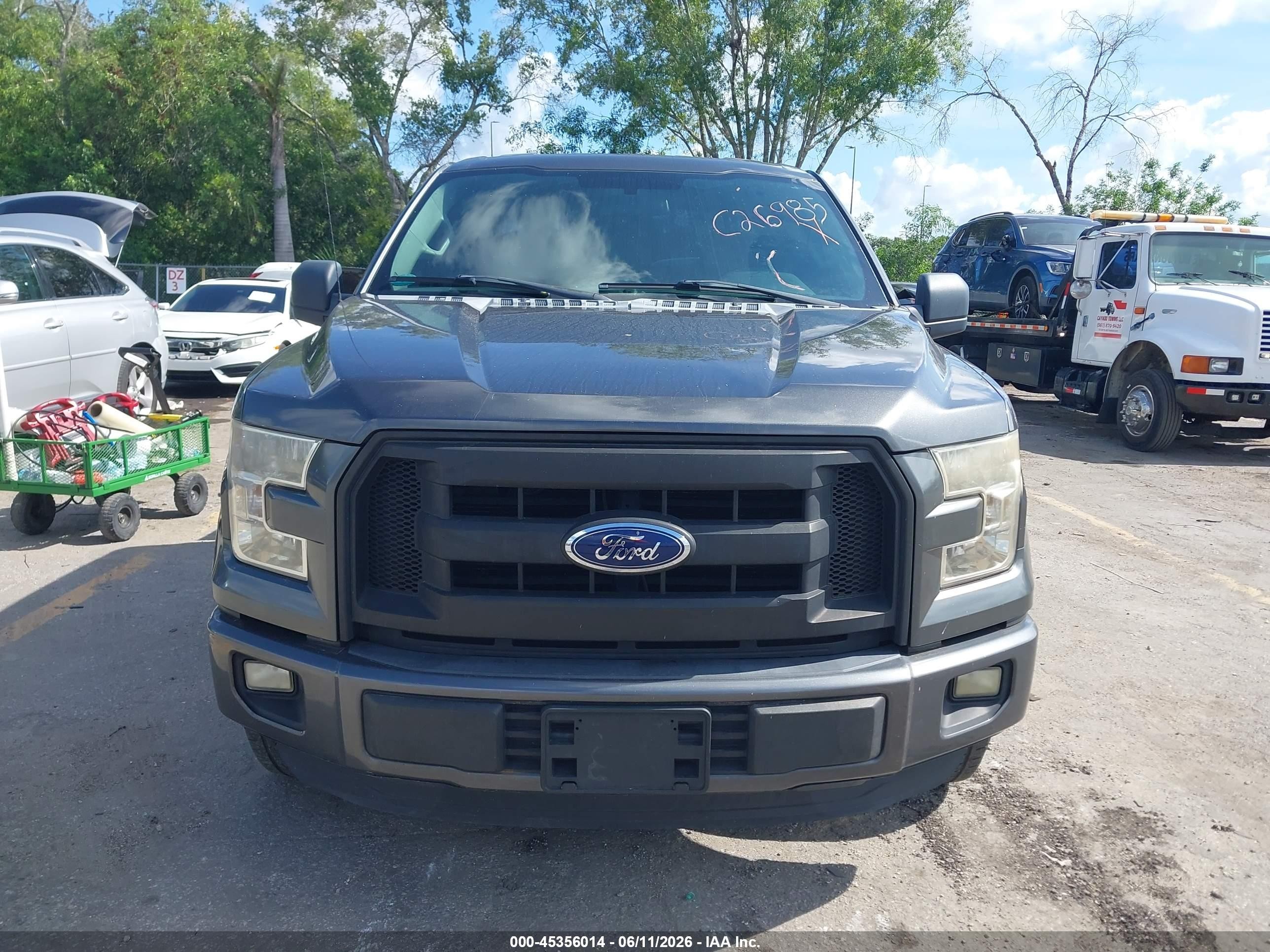 2015 Ford F-150 Xl Gray vin: 1FTEX1C85FFC26985