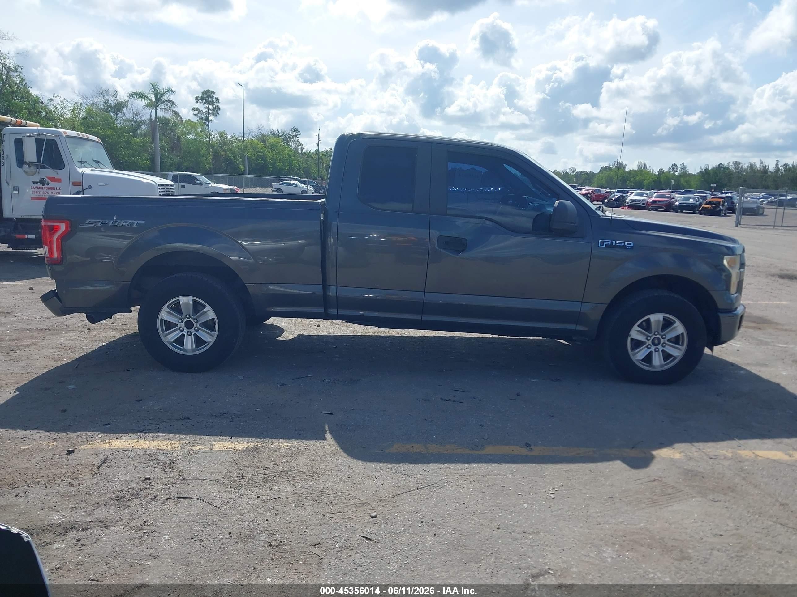 2015 Ford F-150 Xl Gray vin: 1FTEX1C85FFC26985