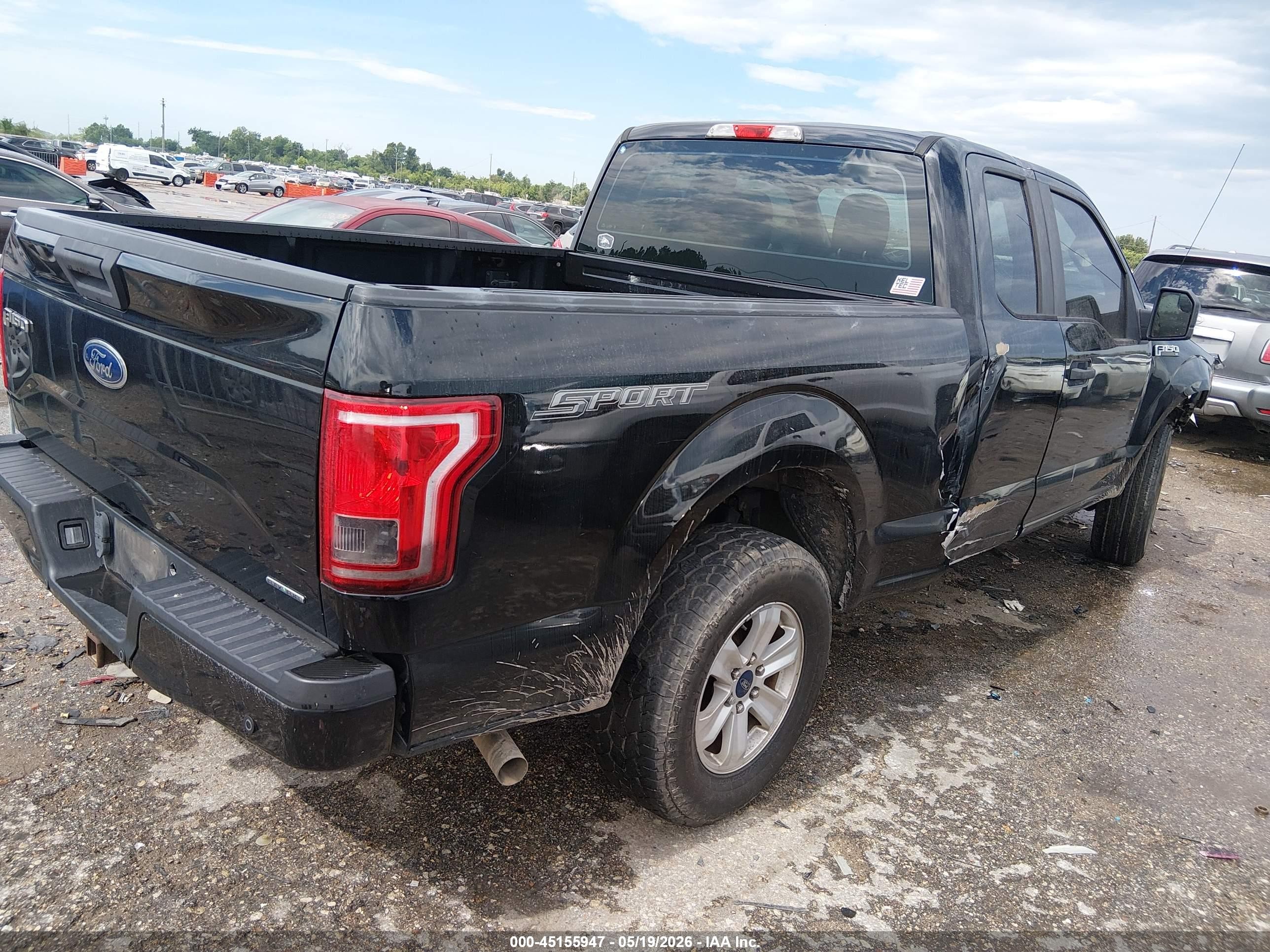 2015 Ford F-150 Xl Black vin: 1FTEX1C85FKF15162